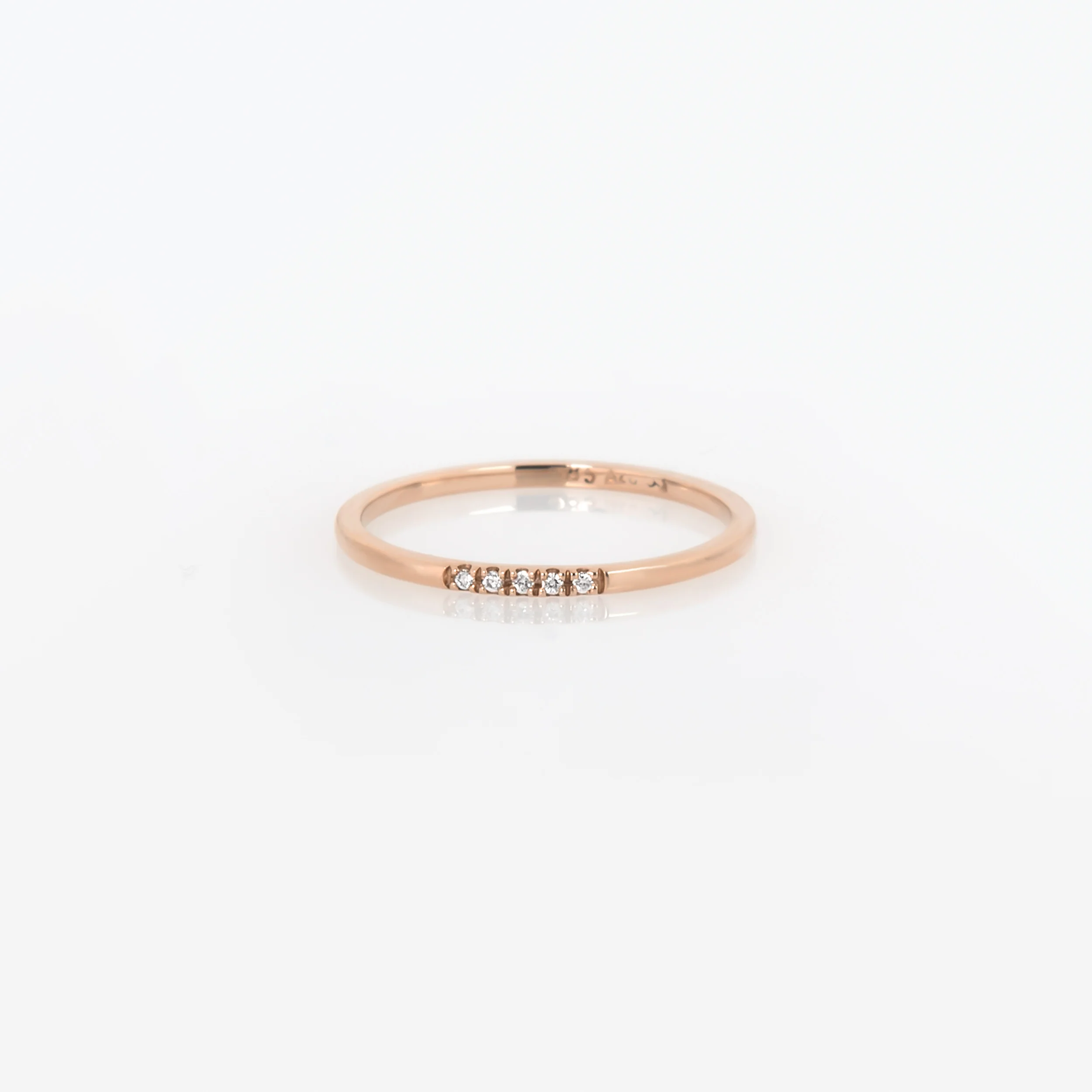 Diamond Dainty Ring 1.2mm — additional product image 5 from AntEva Crafts