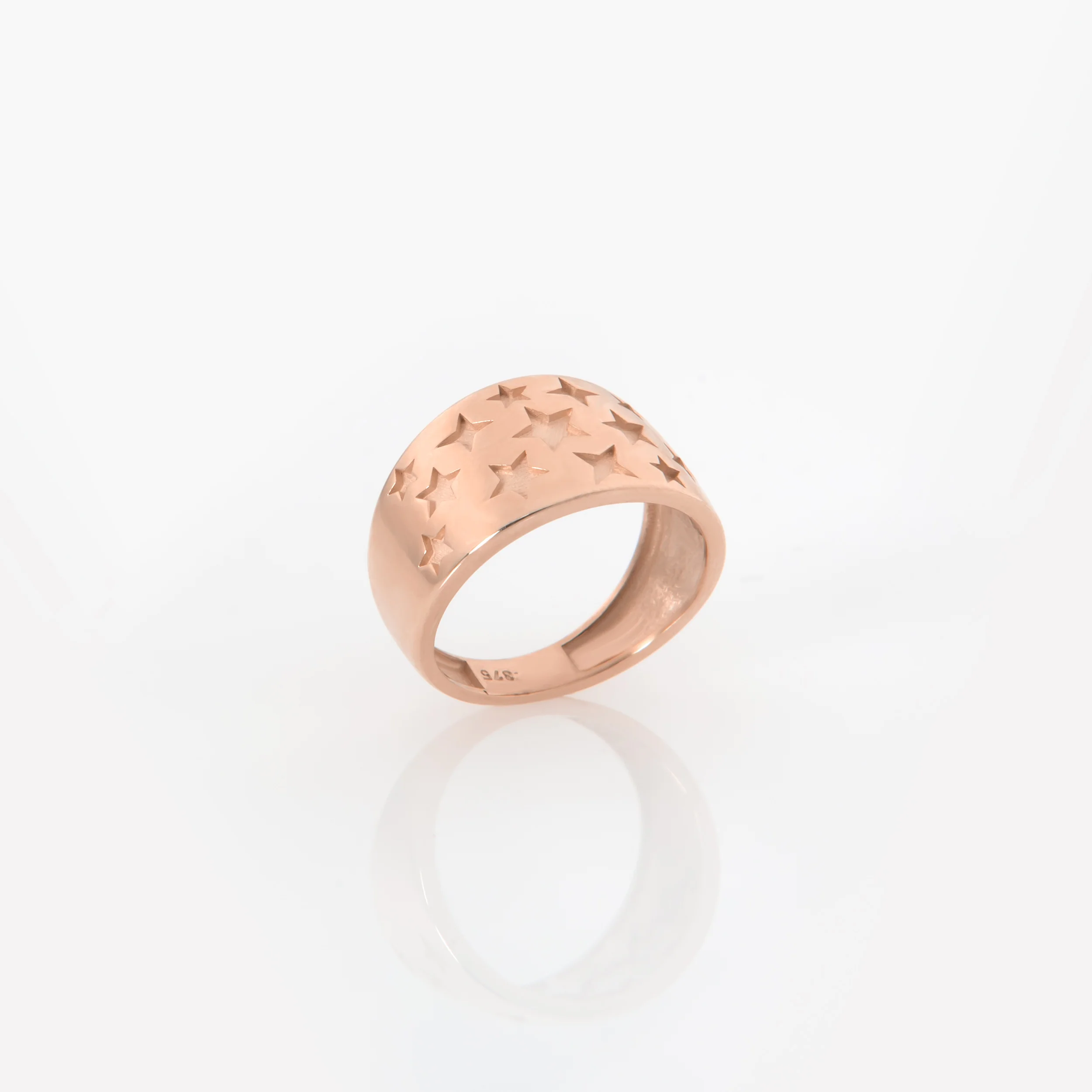 Dome Carved Star Ring — additional product image 4 from AntEva Crafts