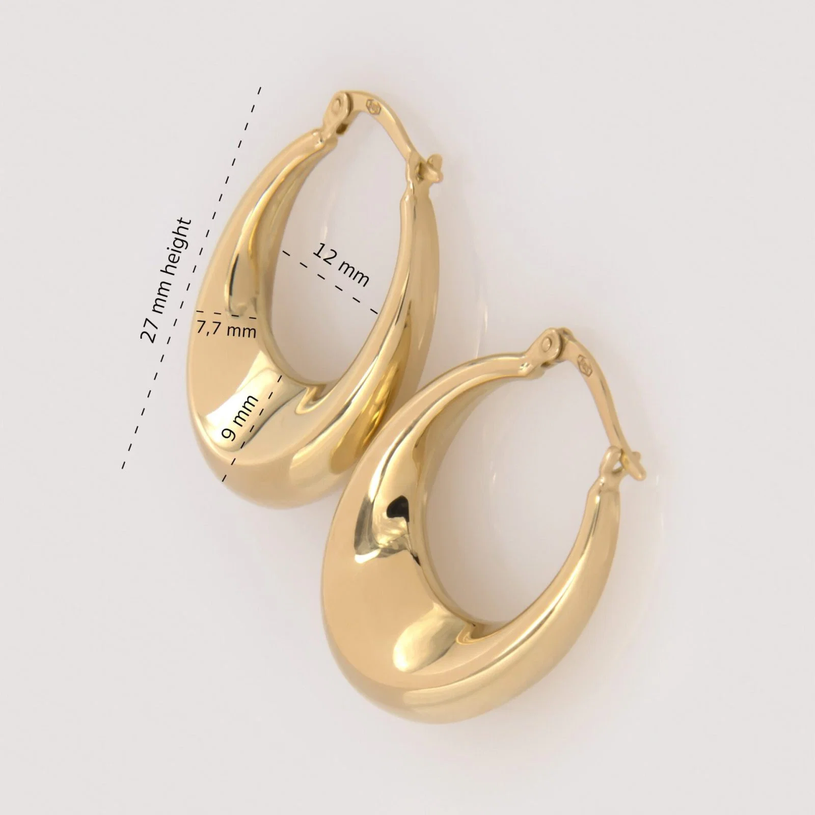 Oval Dome Drop Earrings — additional product image 7 from AntEva Crafts