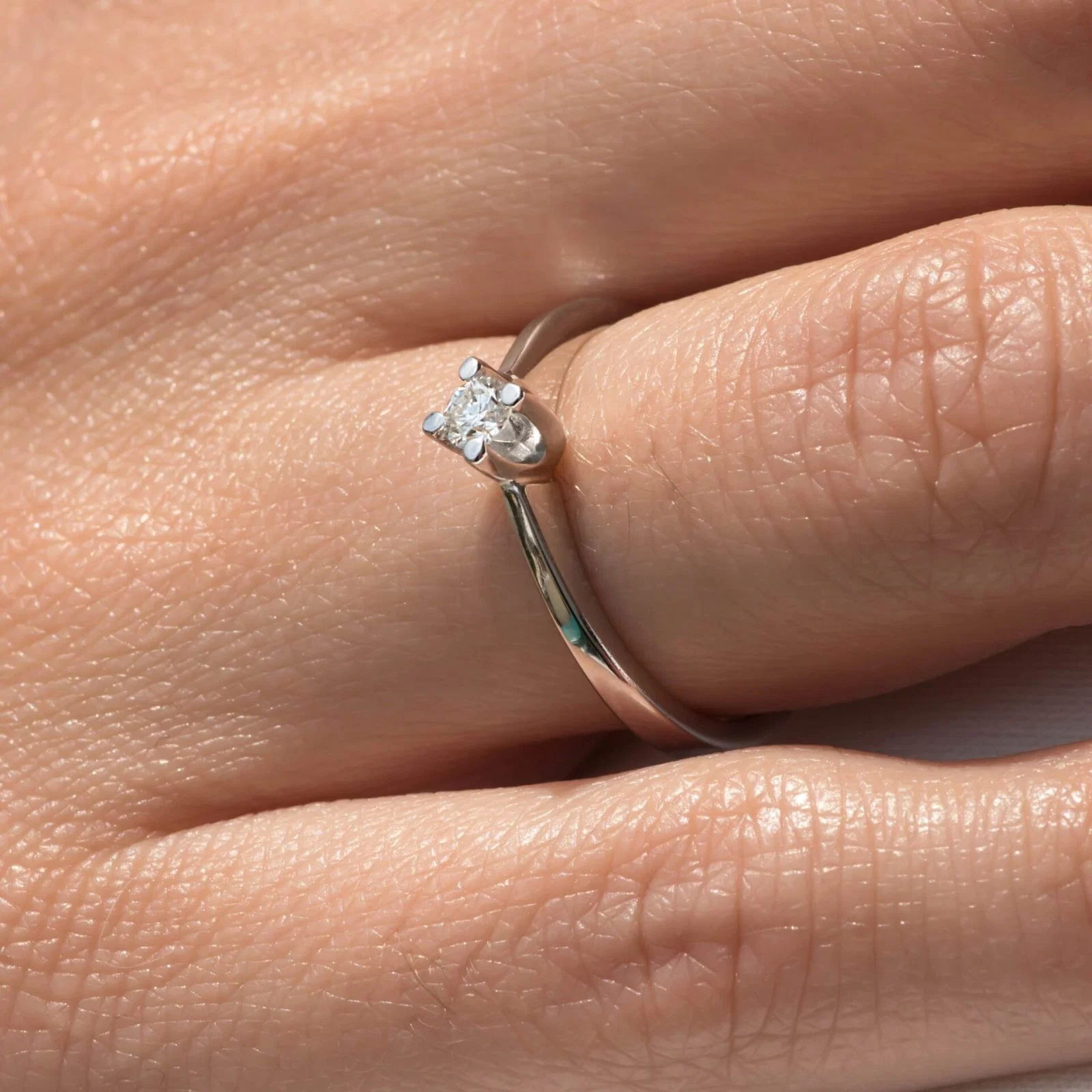 Diamond Solitaire Classic Ring — additional product image 9 from AntEva Crafts