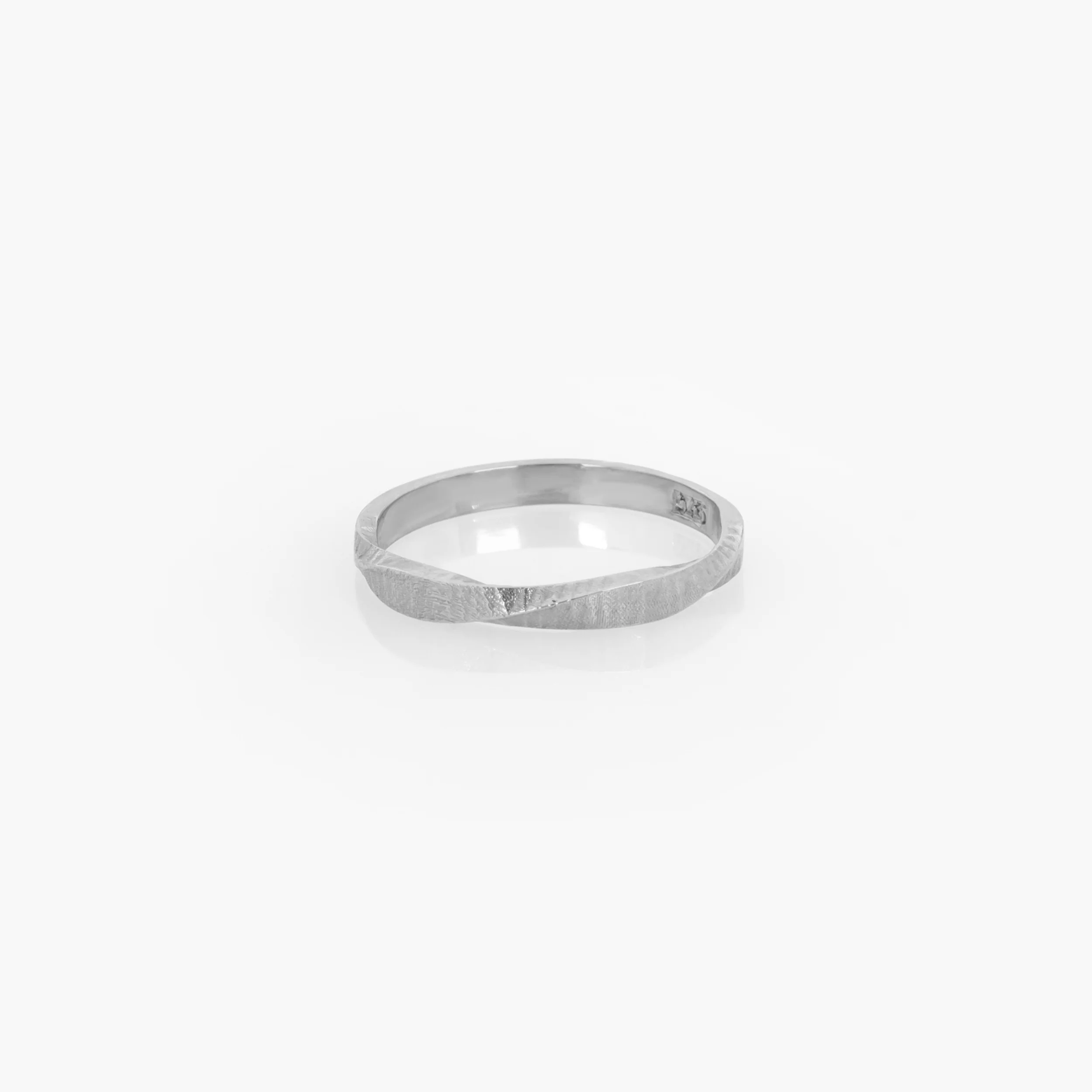 Mobius Diamond Cut Textured Ring — additional product image 5 from AntEva Crafts