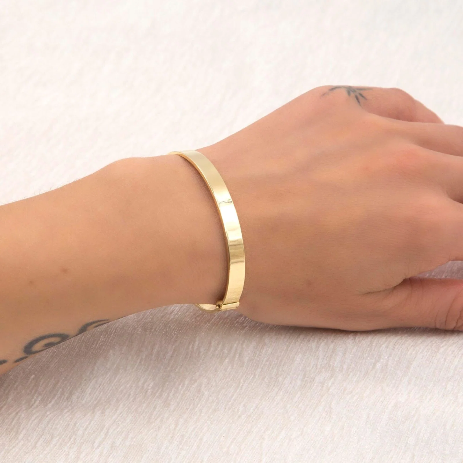 Plain Hinged Bangle 6mm — additional product image 4 from AntEva Crafts