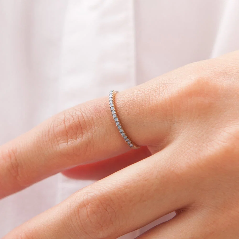 Opal Eternity Ring — additional product image 2 from AntEva Crafts