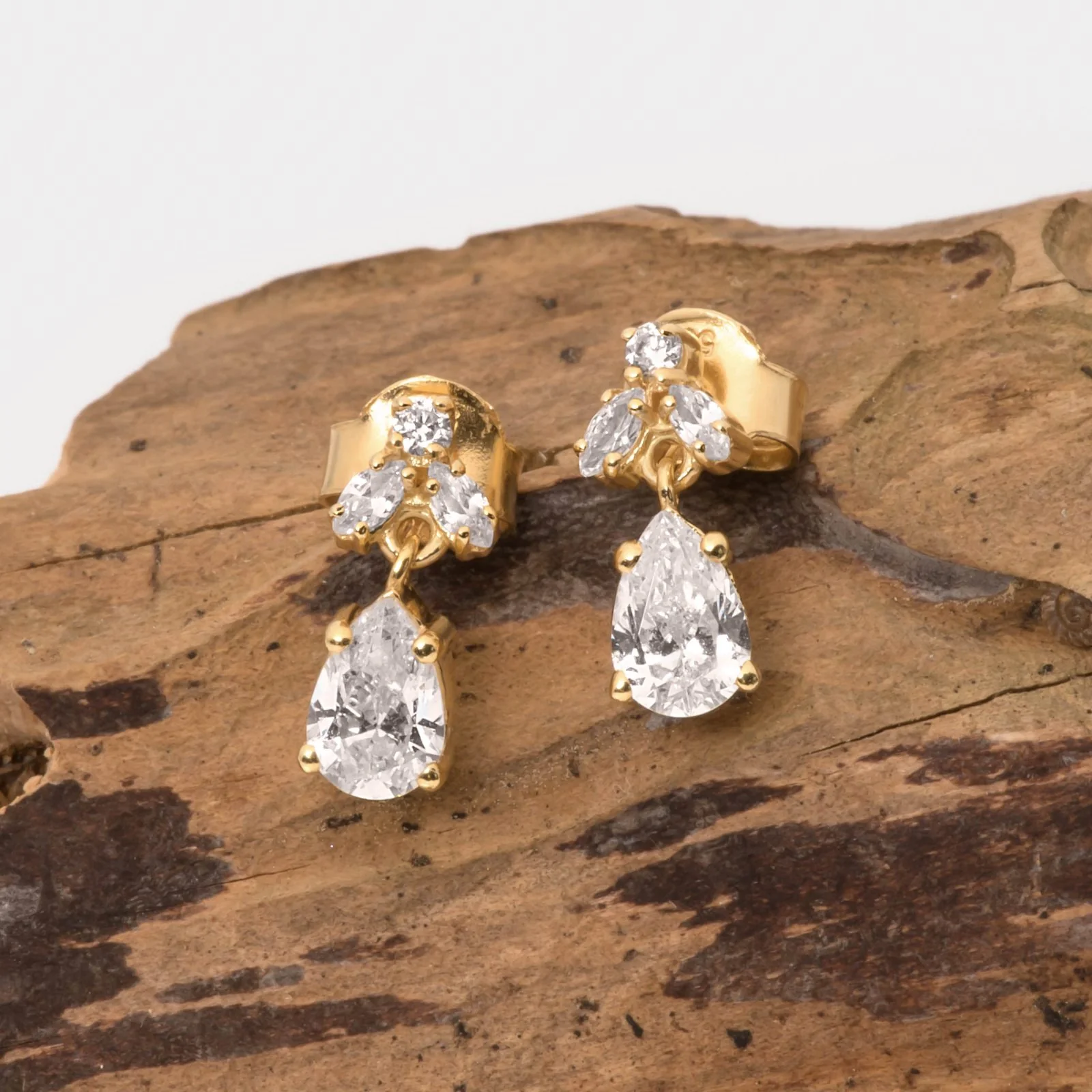 Drop Pear Post Earrings — additional product image 5 from AntEva Crafts