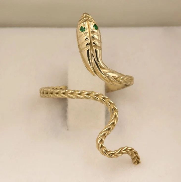 Serpent Wrap Ring — additional product image 4 from AntEva Crafts