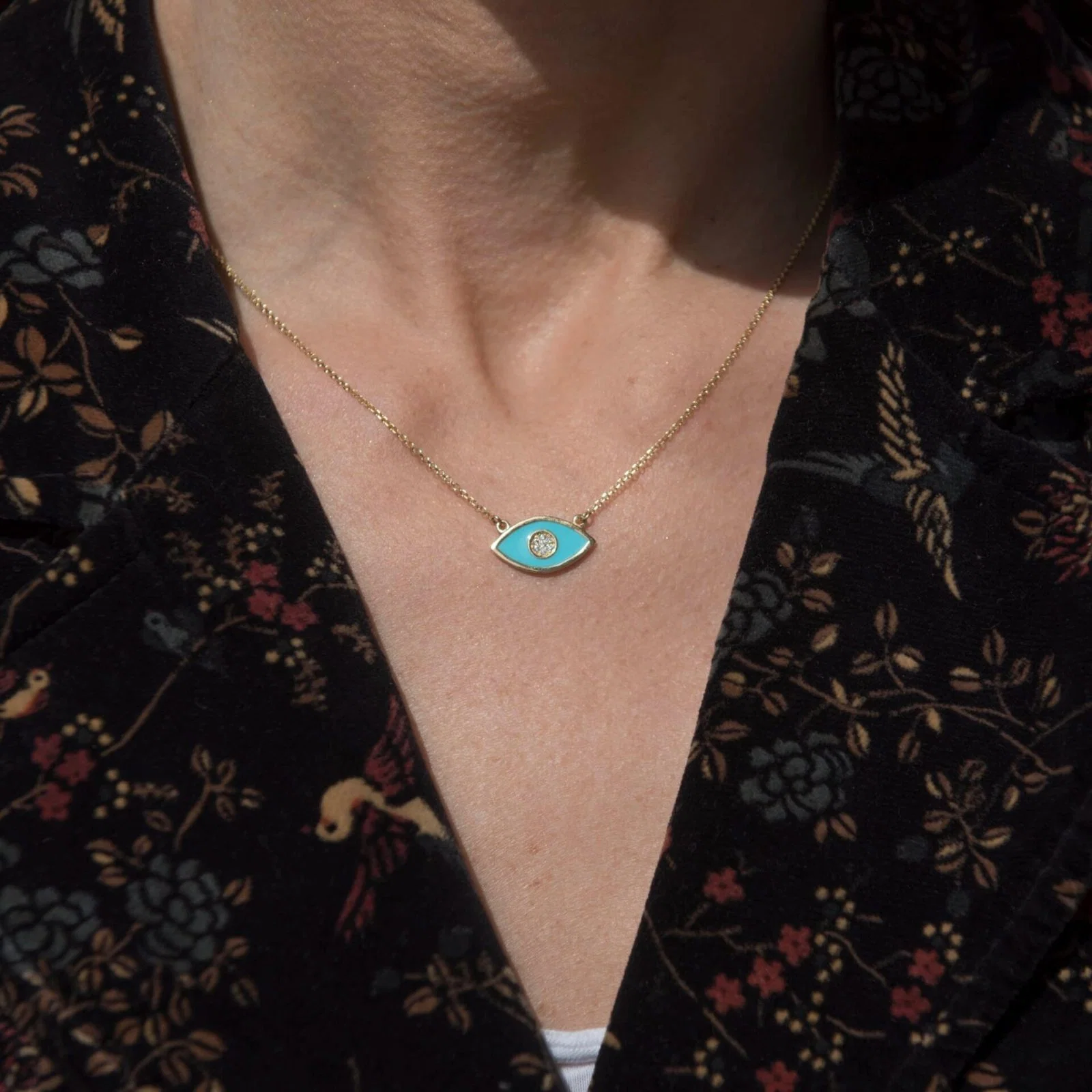 Evil Eye Chain Necklace — additional product image 3 from AntEva Crafts