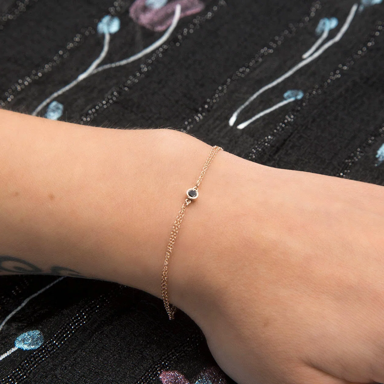 Diamond Solitaire Bracelet — additional product image 4 from AntEva Crafts