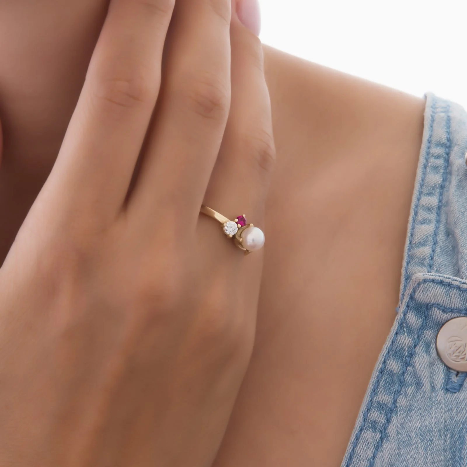 Pearl Birthstone Ring — additional product image 5 from AntEva Crafts