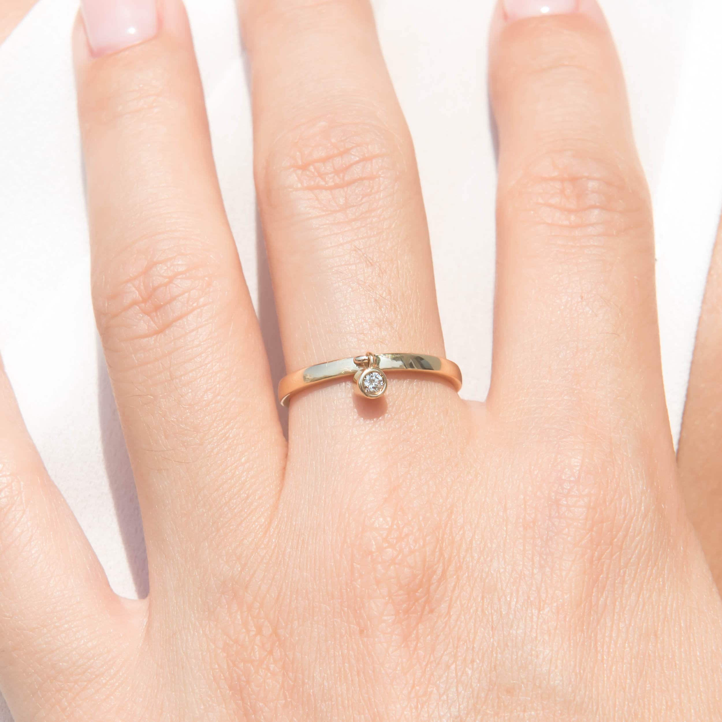 Hanging Diamond Ring — additional product image 5 from AntEva Crafts