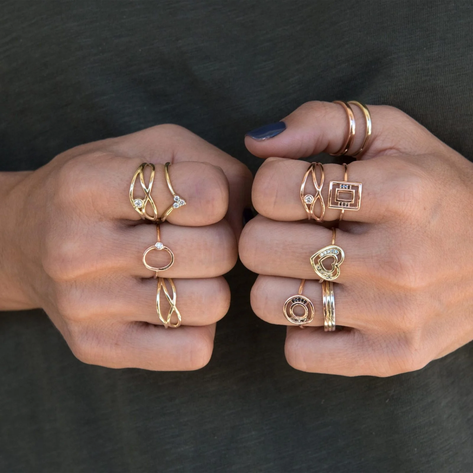 Diamond Chevron Ring — additional product image 7 from AntEva Crafts
