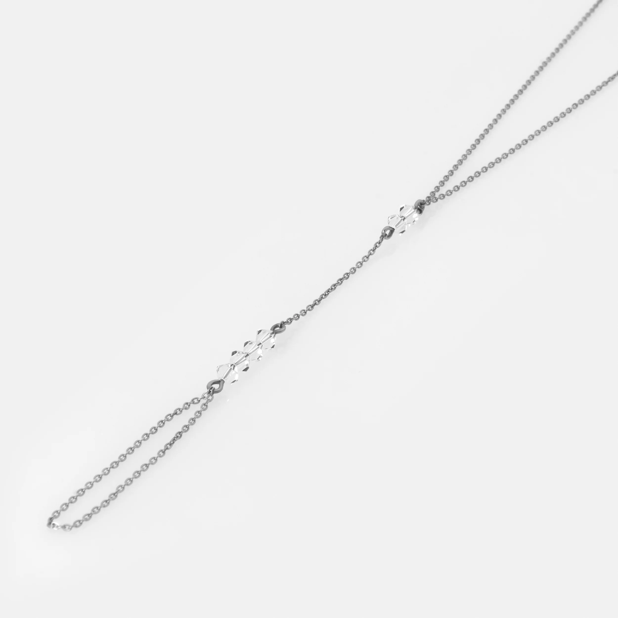 Two-in-One Swarovski Crystal Hand Chain and Necklace — additional product image 3 from AntEva Crafts