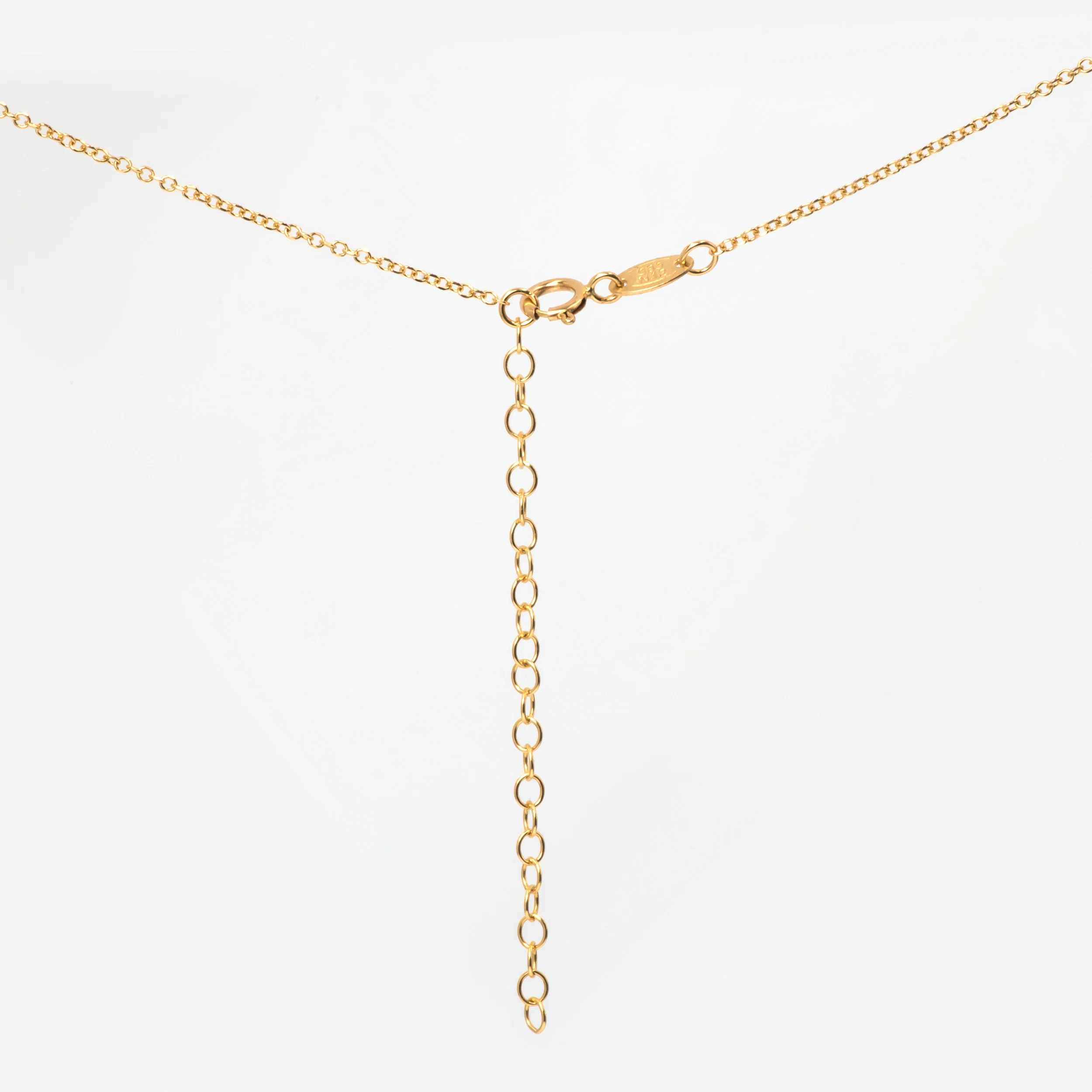 Square Charm Gemstone Necklace — additional product image 6 from AntEva Crafts