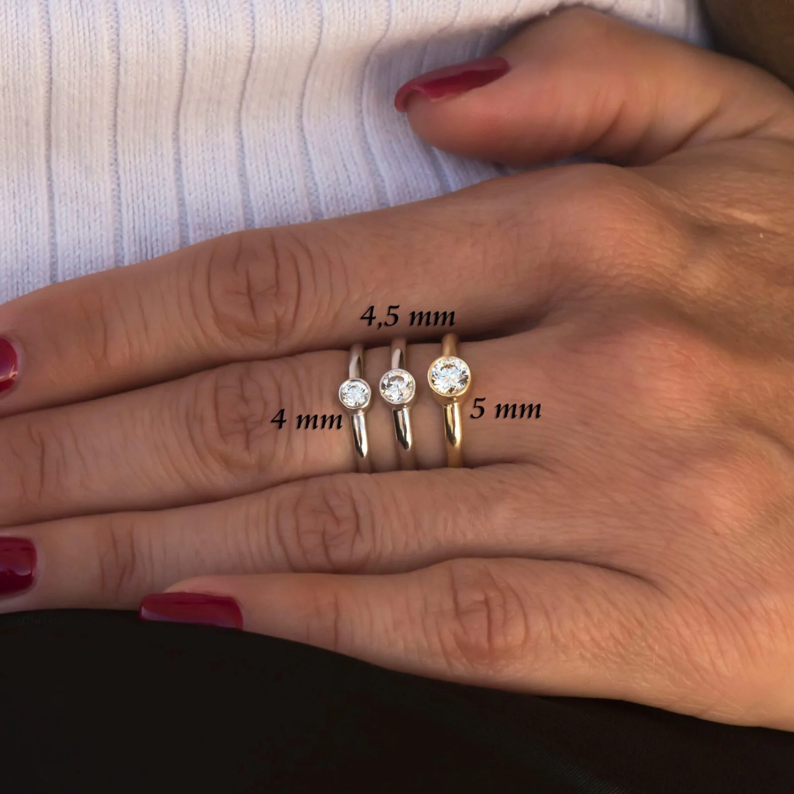 Bezel Solitaire Ring — additional product image 6 from AntEva Crafts