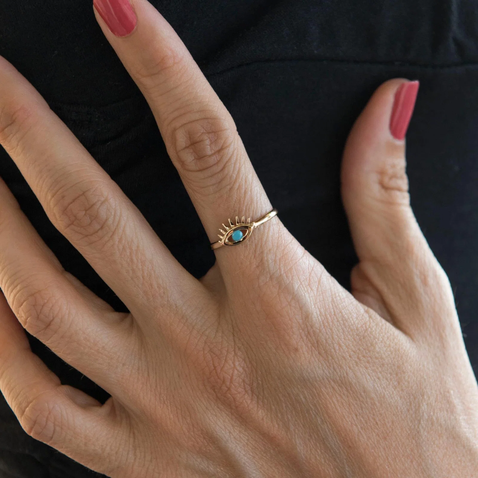 Evil Eye Ring — additional product image 2 from AntEva Crafts