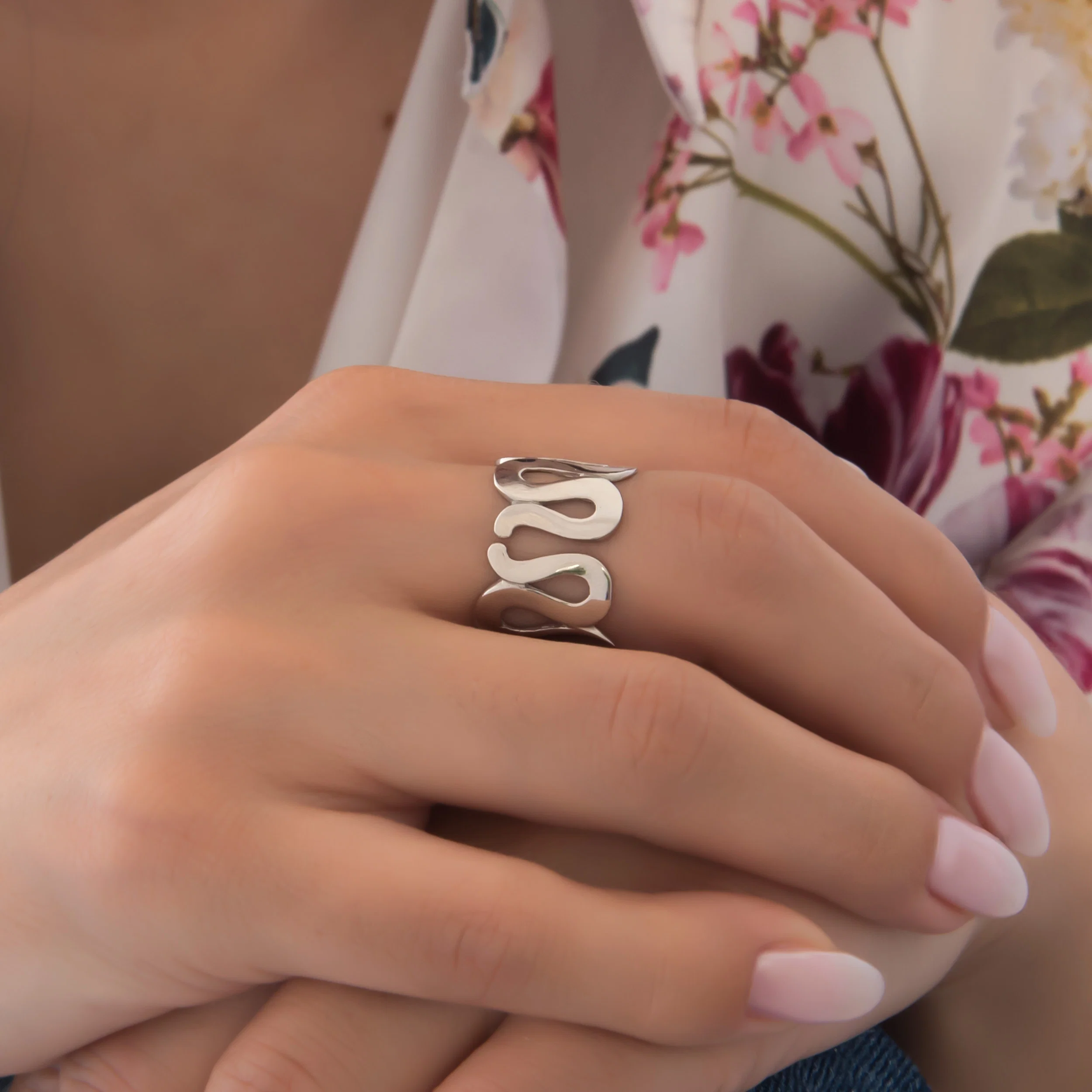Silver Full Eternity Ring — additional product image 4 from AntEva Crafts