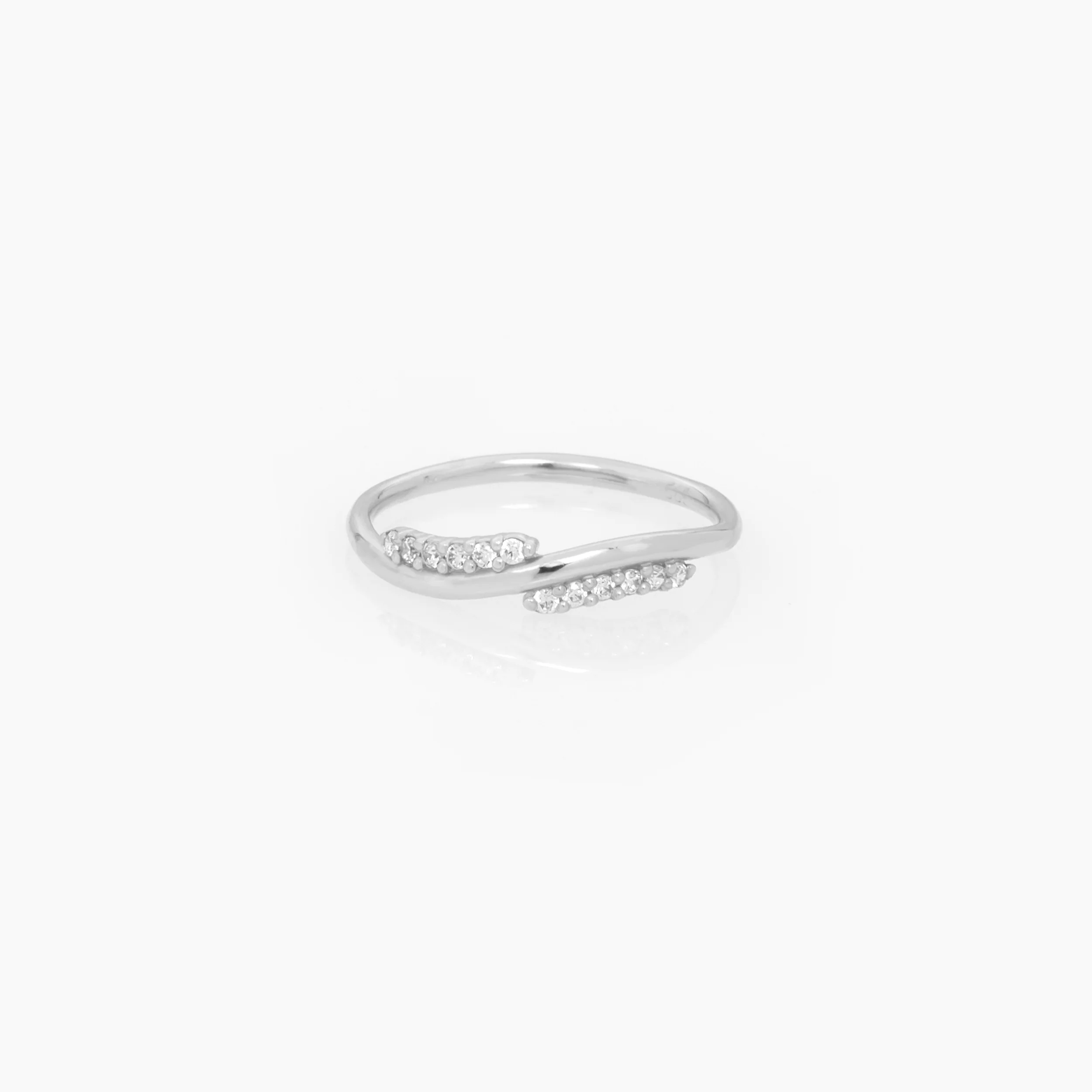 Twisted Bypass Gemstone Ring — additional product image 5 from AntEva Crafts