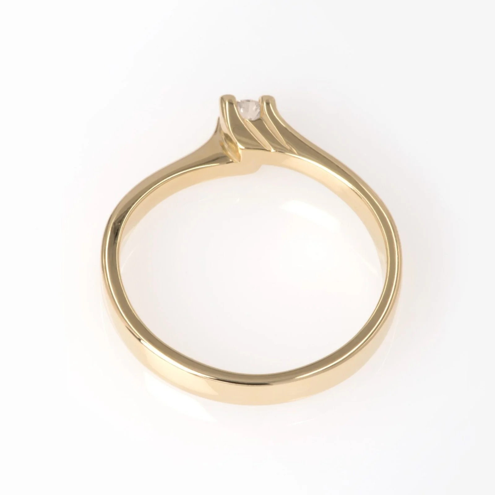 14k Diamond Solitaire Ring — additional product image 4 from AntEva Crafts