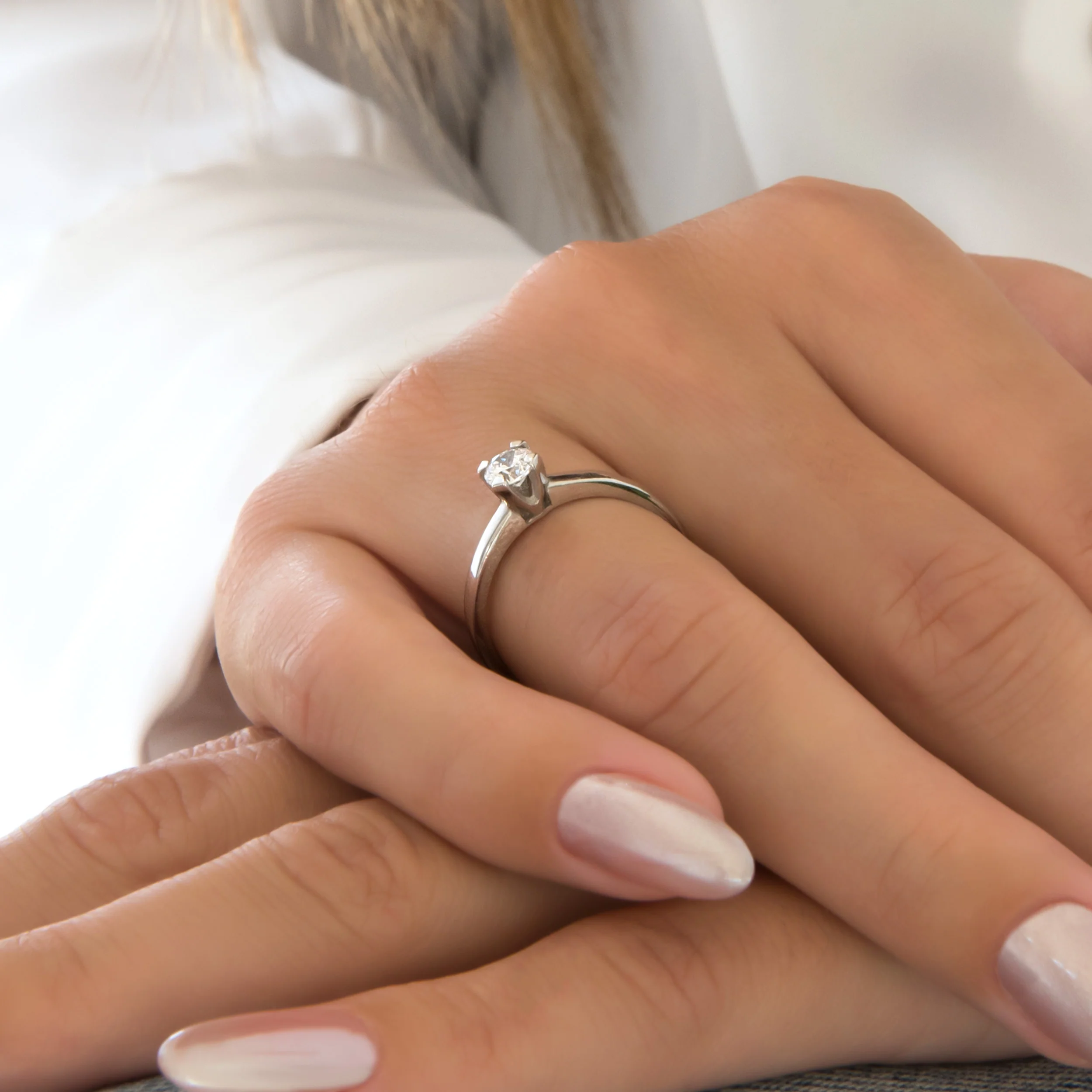Timeless Solitaire Promise Ring — additional product image 2 from AntEva Crafts