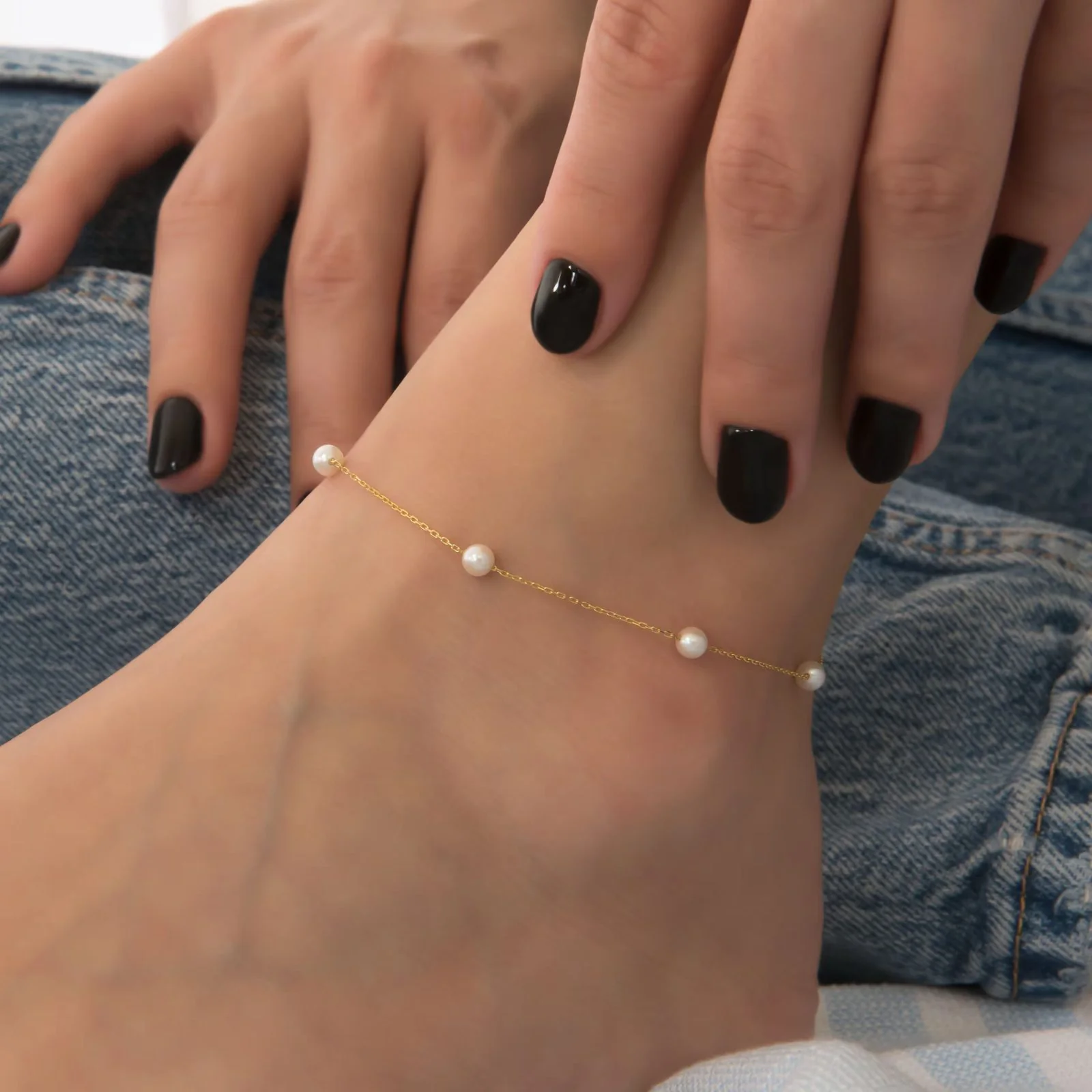 Pearl Anklet — additional product image 2 from AntEva Crafts
