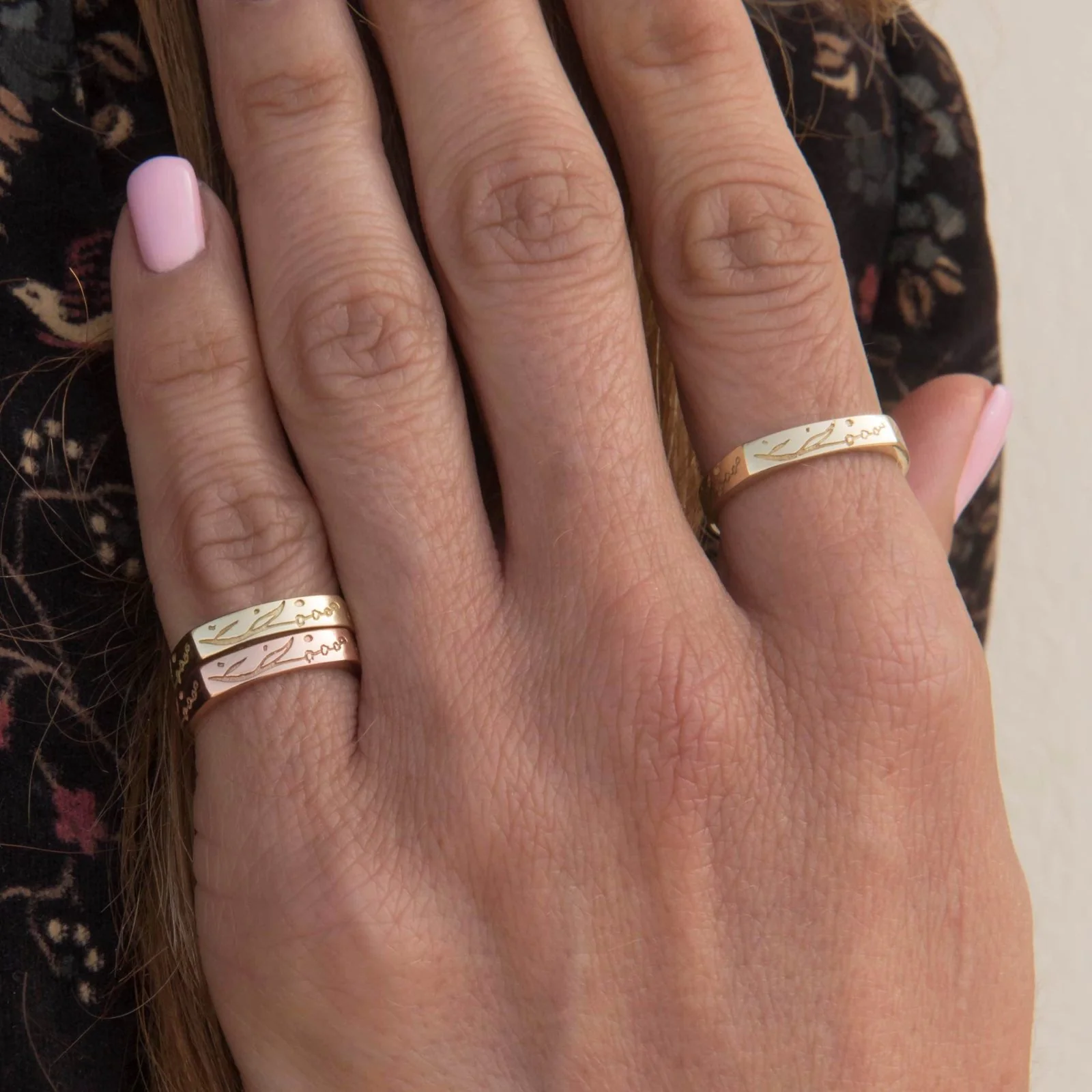 Flower Stacking Ring — additional product image 4 from AntEva Crafts
