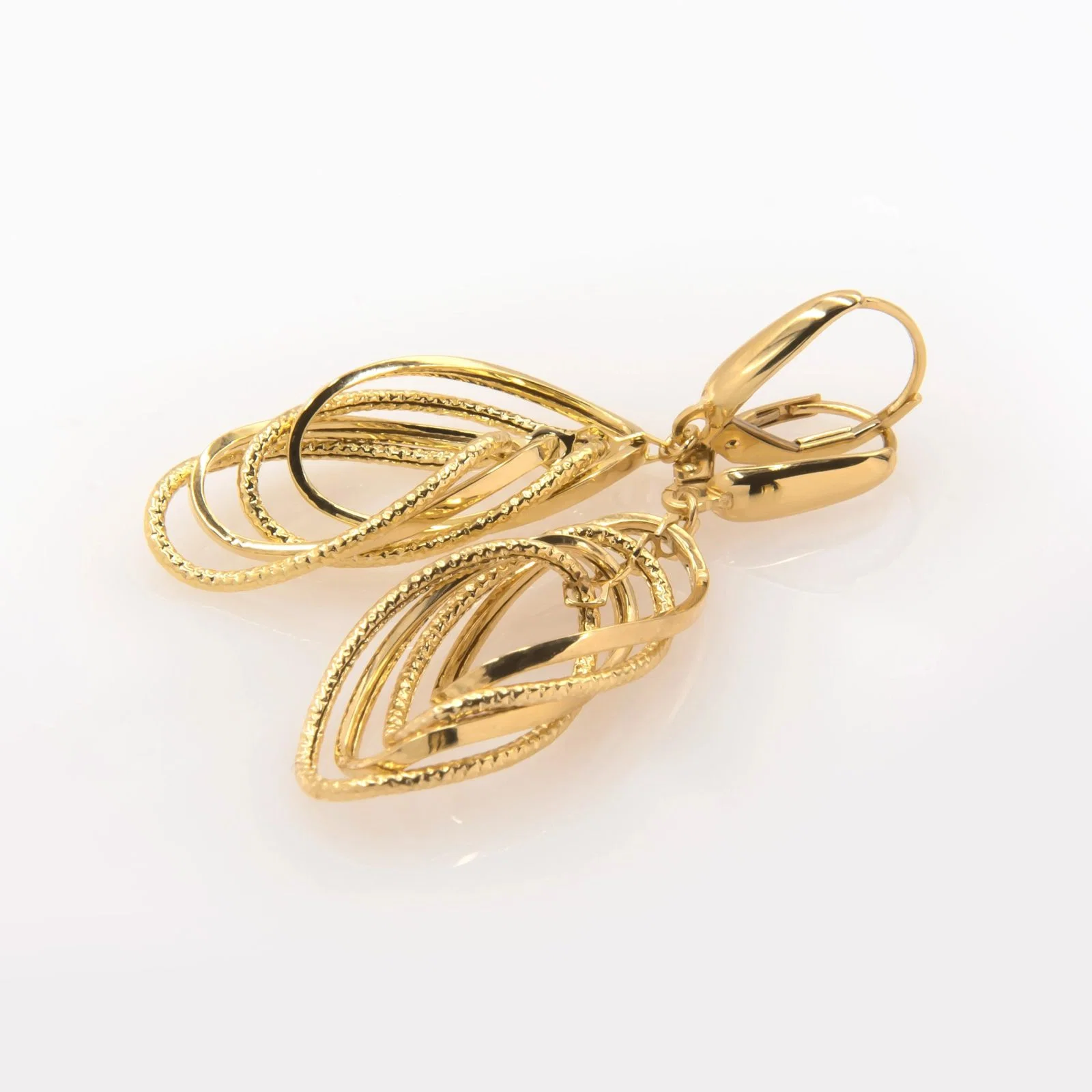 Gold Hanging Earrings — additional product image 3 from AntEva Crafts