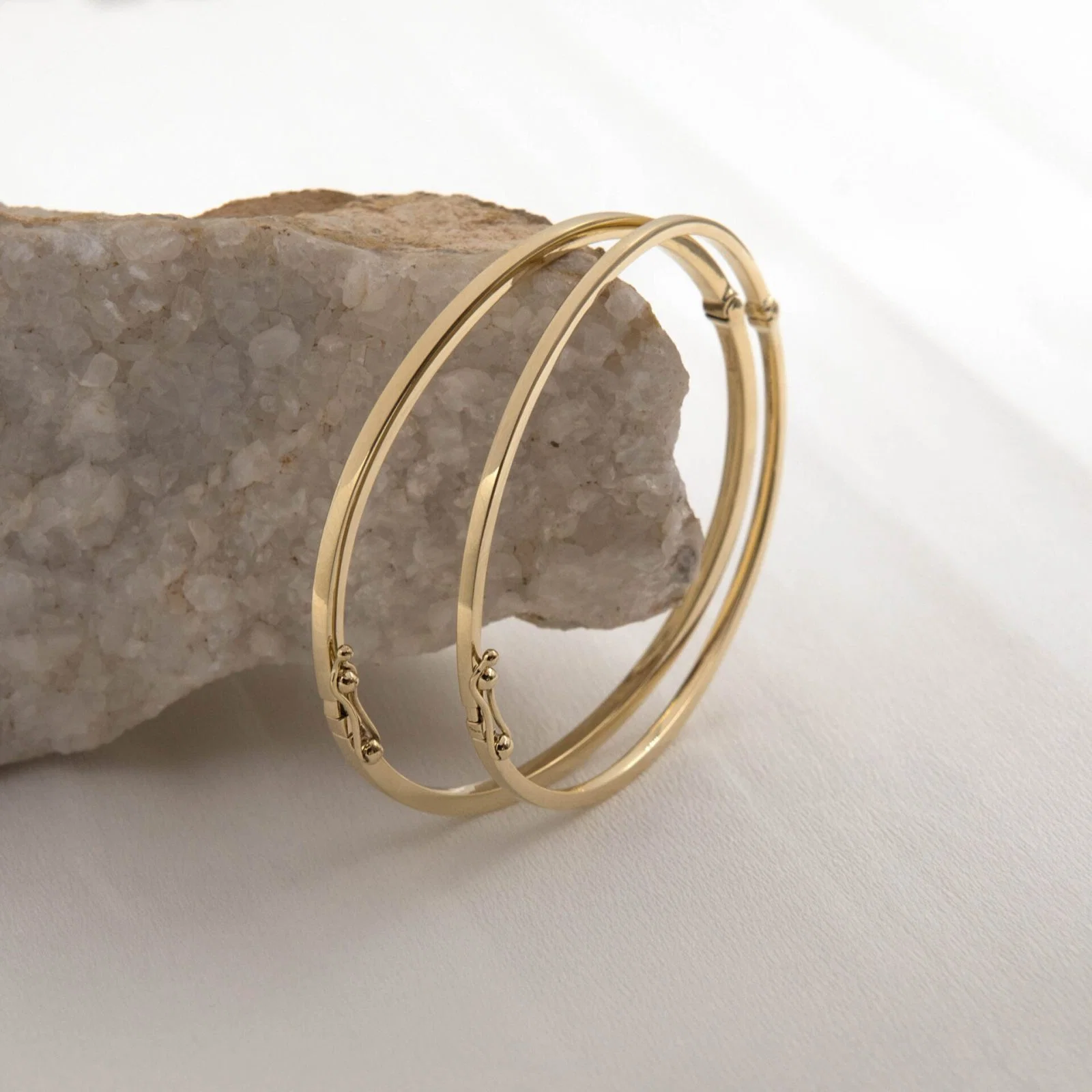 Plain Oval Hinged Bangle — additional product image 7 from AntEva Crafts