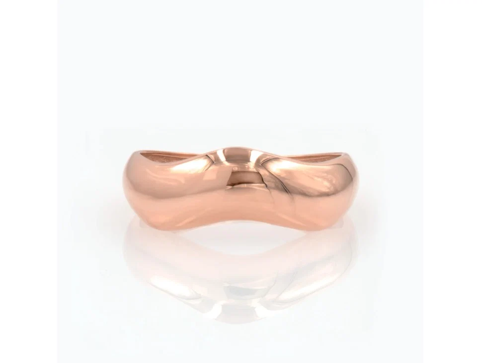 Wavy Wide Dome Ring — additional product image 9 from AntEva Crafts