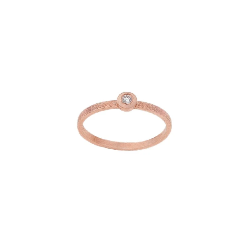 Solitaire Bezel Diamond Ring — additional product image 3 from AntEva Crafts