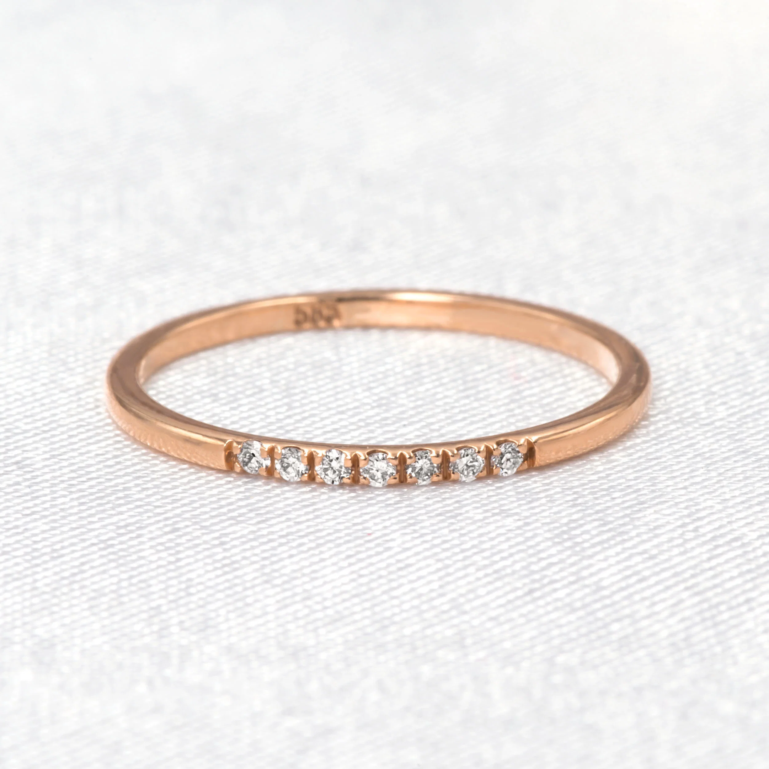 Diamond Dainty Ring 1.4mm — additional product image 8 from AntEva Crafts
