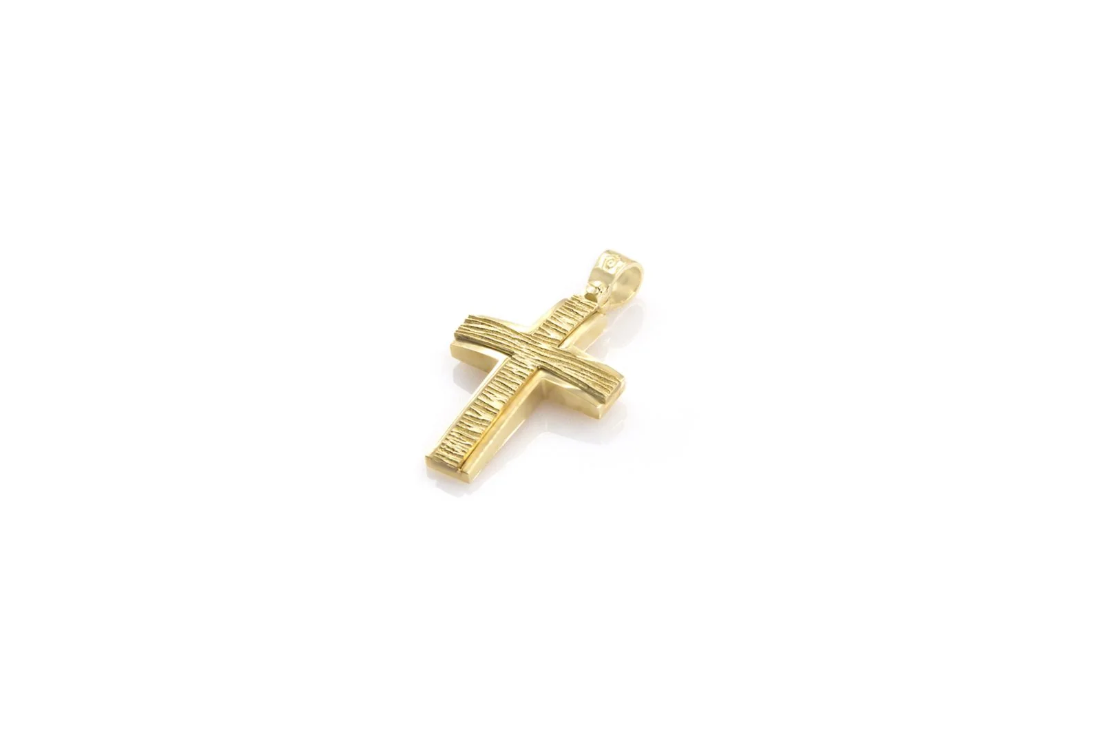 Striped Cross Pendant with Embedded Cross — additional product image 2 from AntEva Crafts