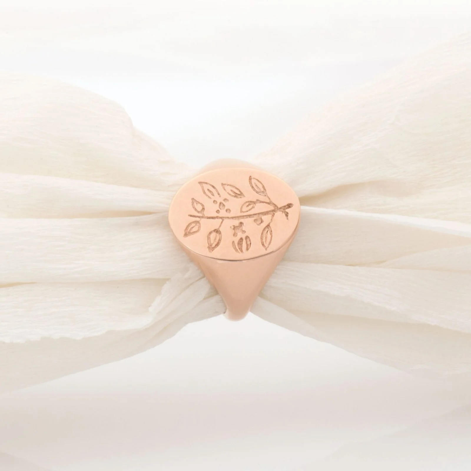 Flower Signet Ring — additional product image 5 from AntEva Crafts