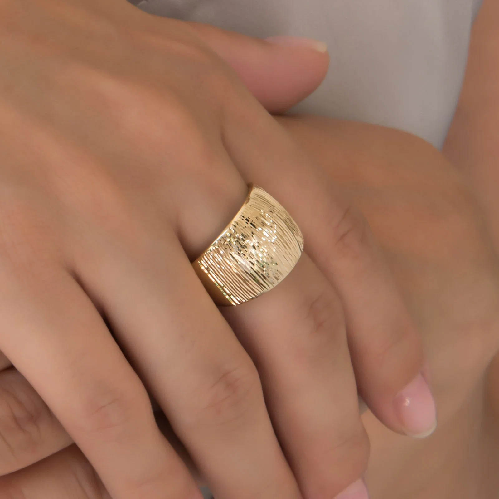 Chunky Diamond Cut Ring — additional product image 5 from AntEva Crafts
