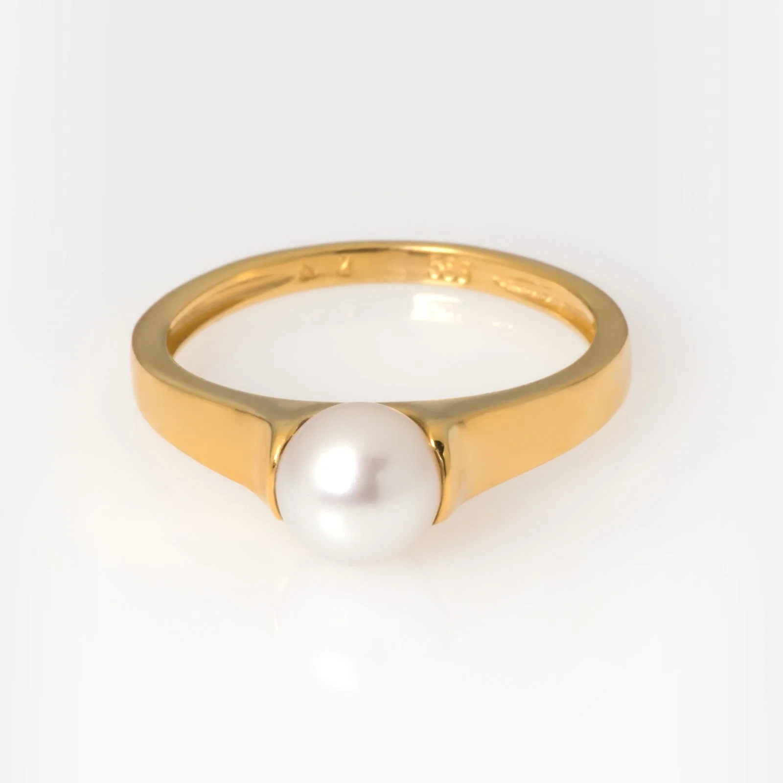Freshwater Single Pearl Ring — additional product image 3 from AntEva Crafts