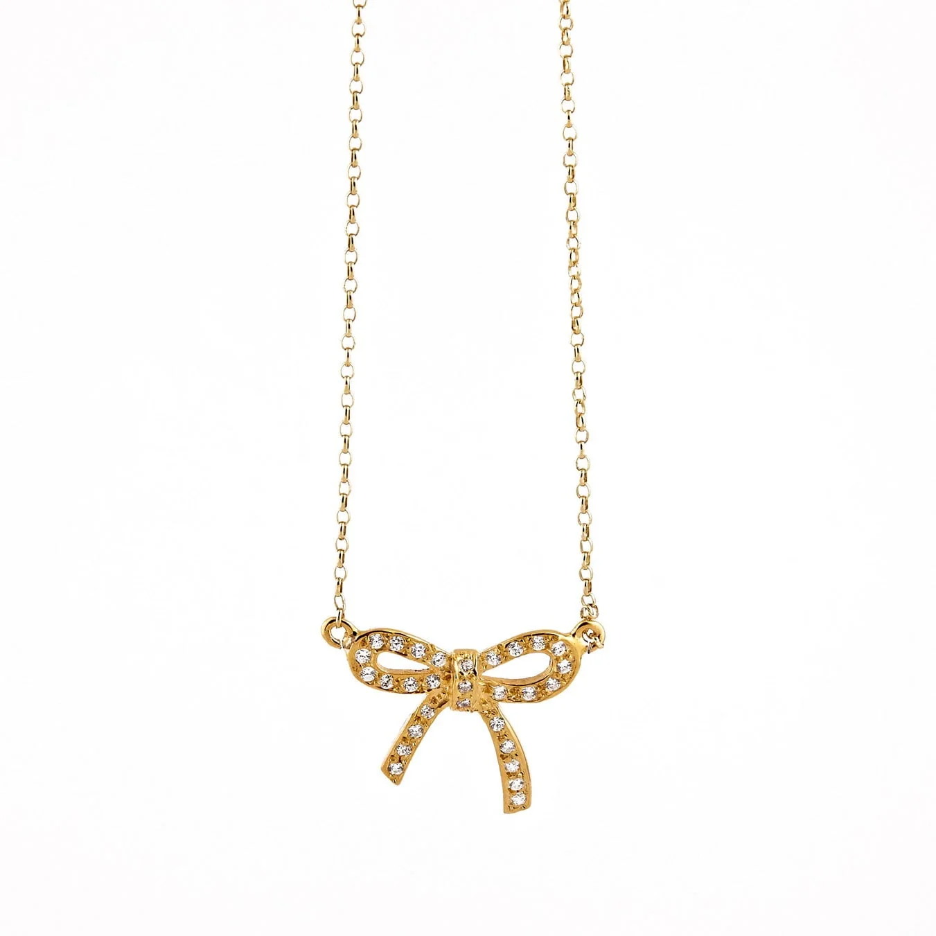 Bow 14k Gold Vermeil Necklace