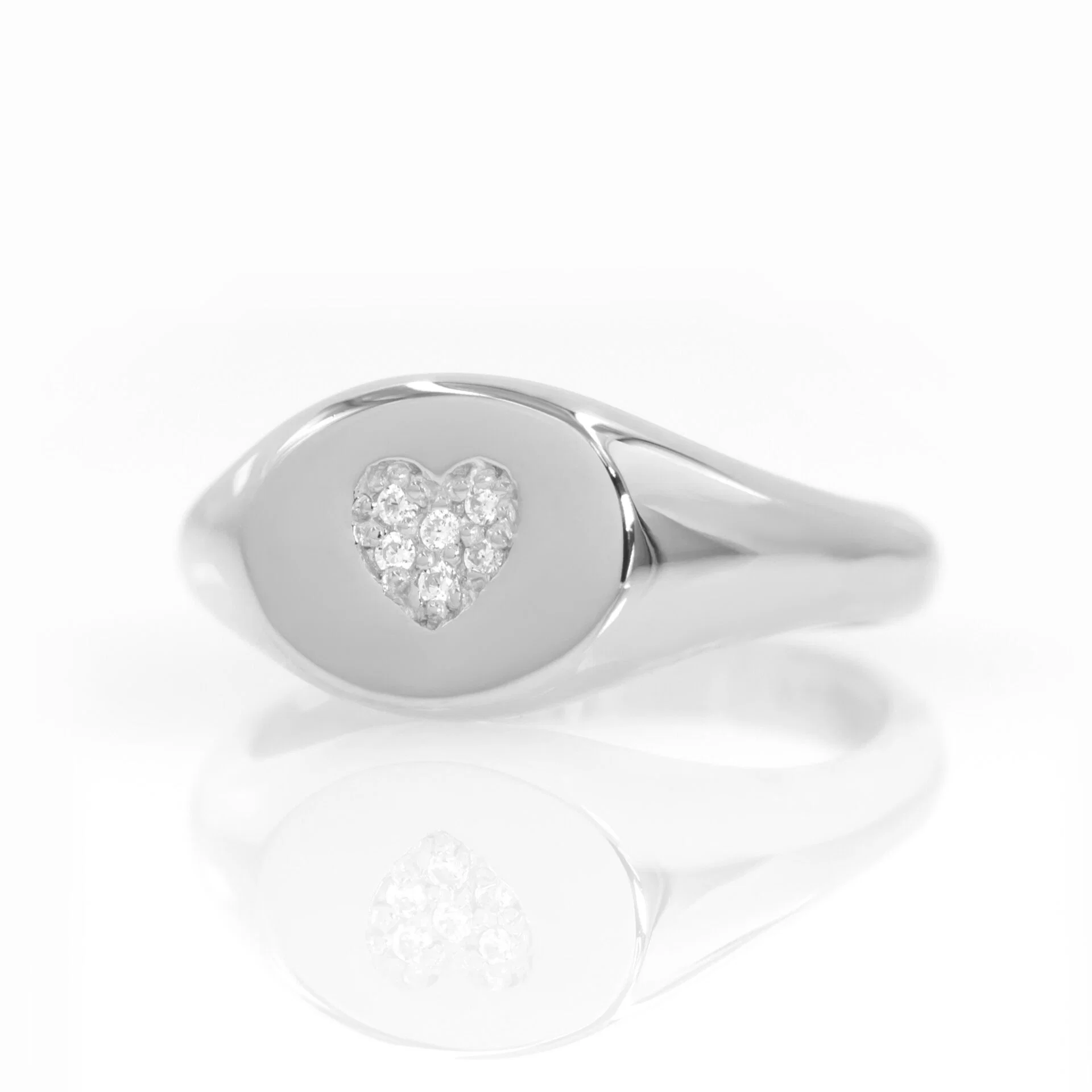 Heart Signet Ring — additional product image 4 from AntEva Crafts