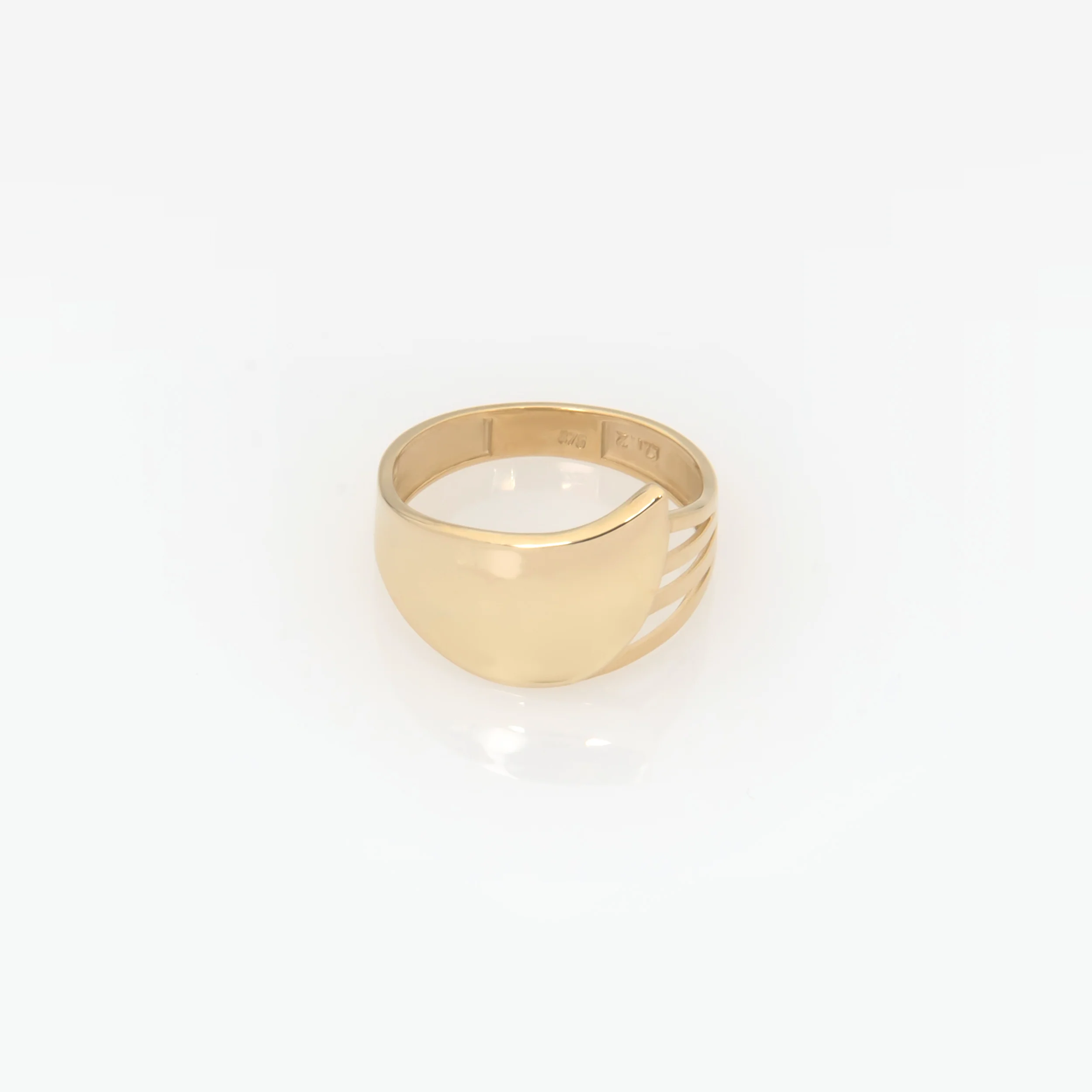 Leaf Ring with Modern Cutout Design — additional product image 4 from AntEva Crafts