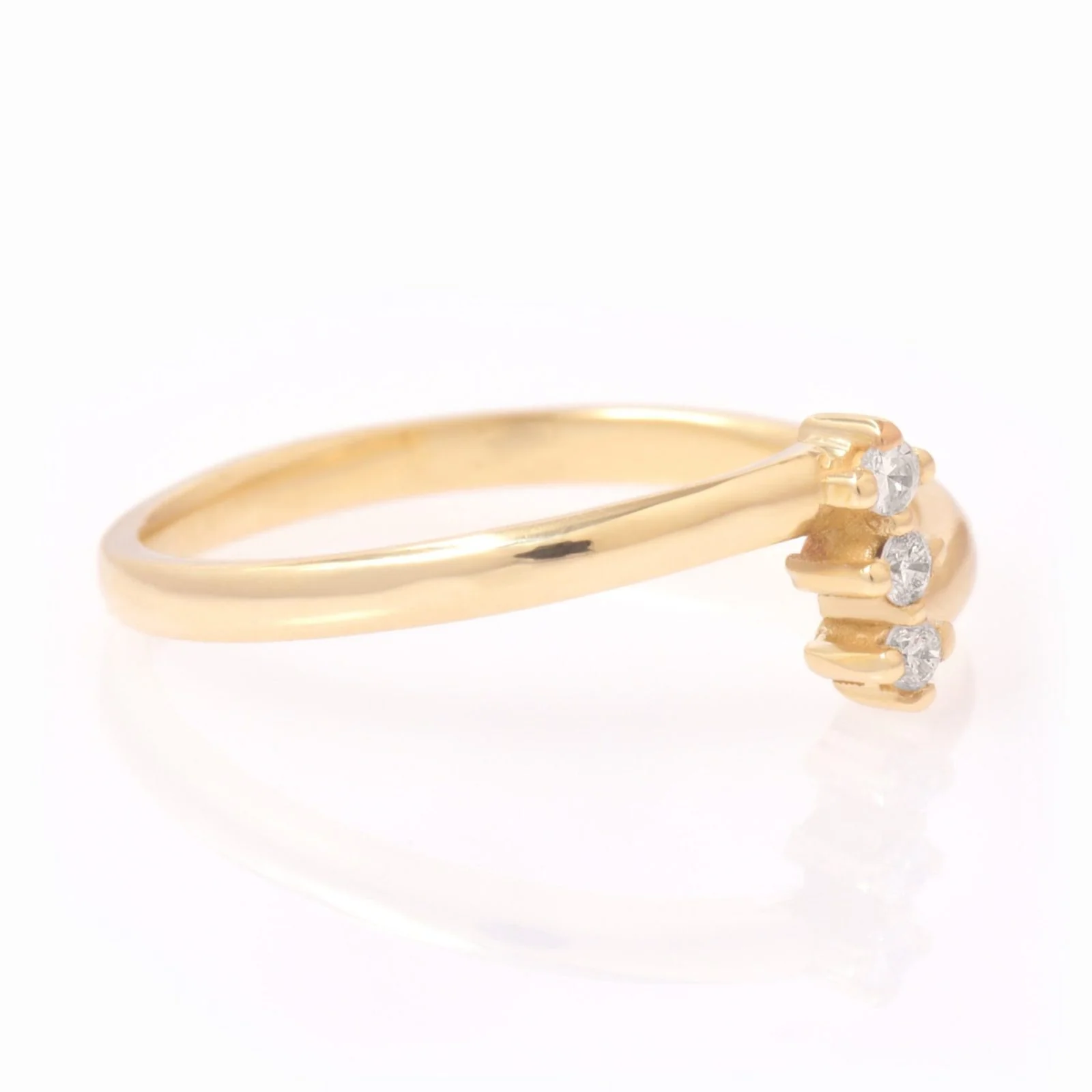 Triple Diamond Bypass Ring — additional product image 8 from AntEva Crafts
