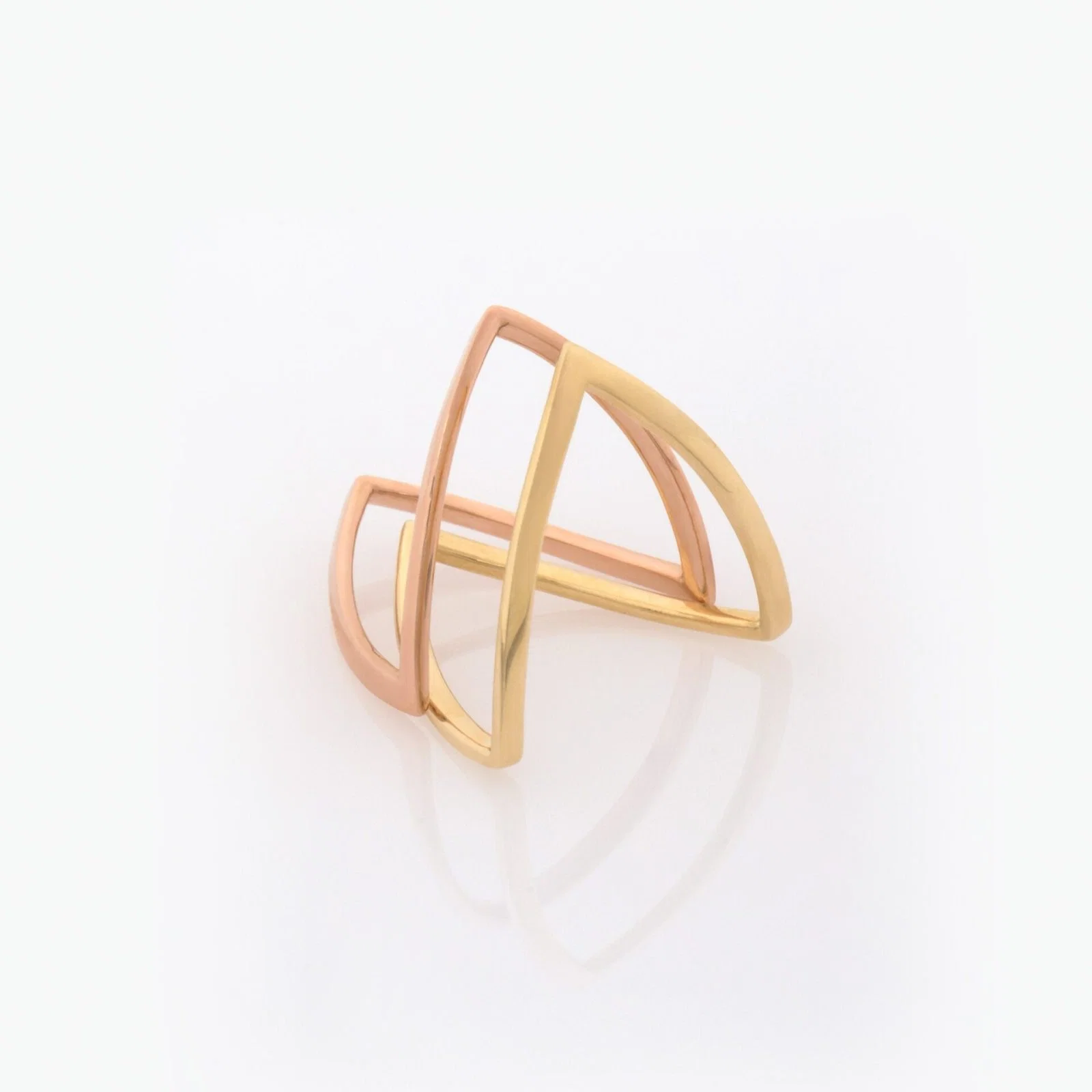 Chevron Ring 14k Gold Vermeil — additional product image 9 from AntEva Crafts