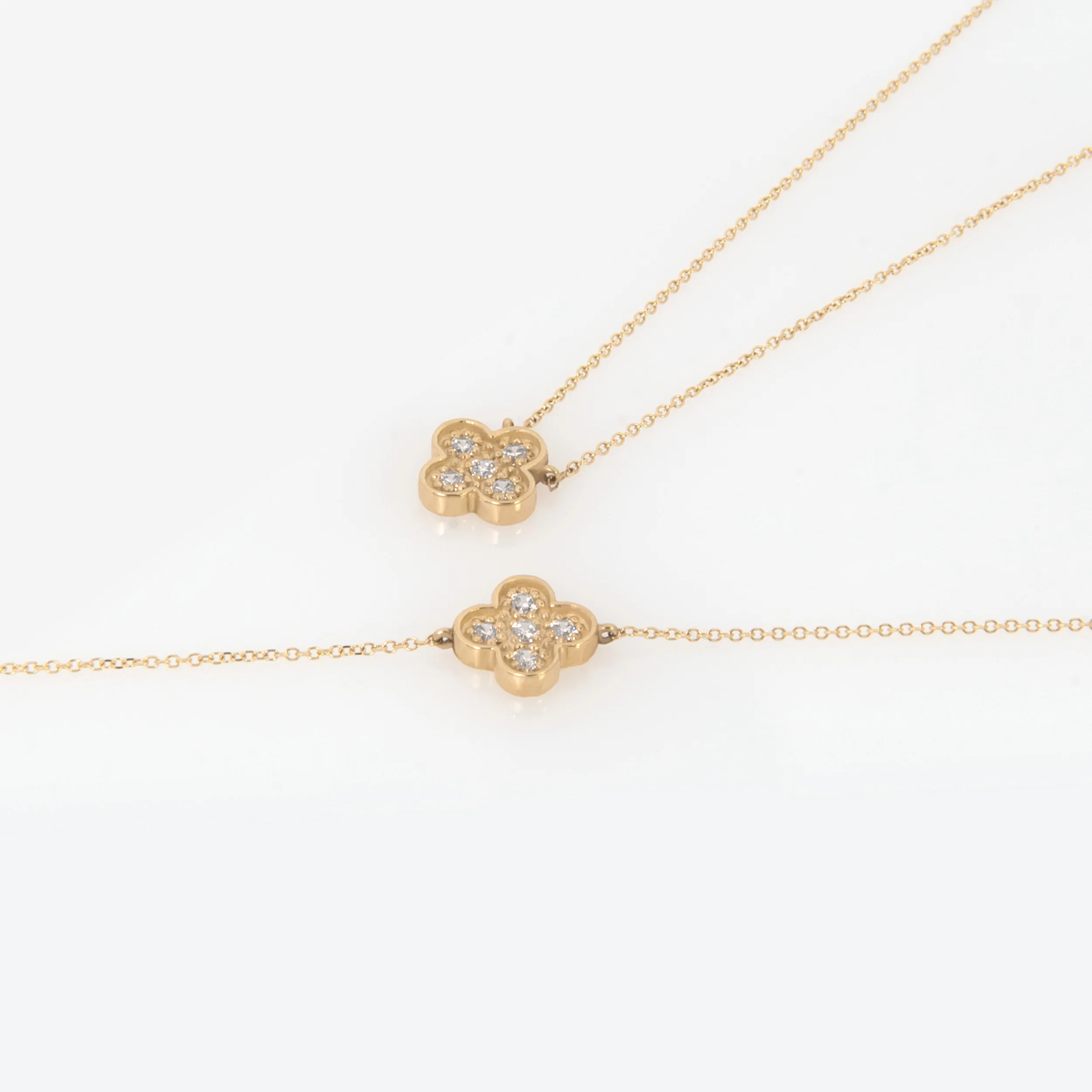 Four Leaf Clover Gemstone Bracelet — additional product image 7 from AntEva Crafts