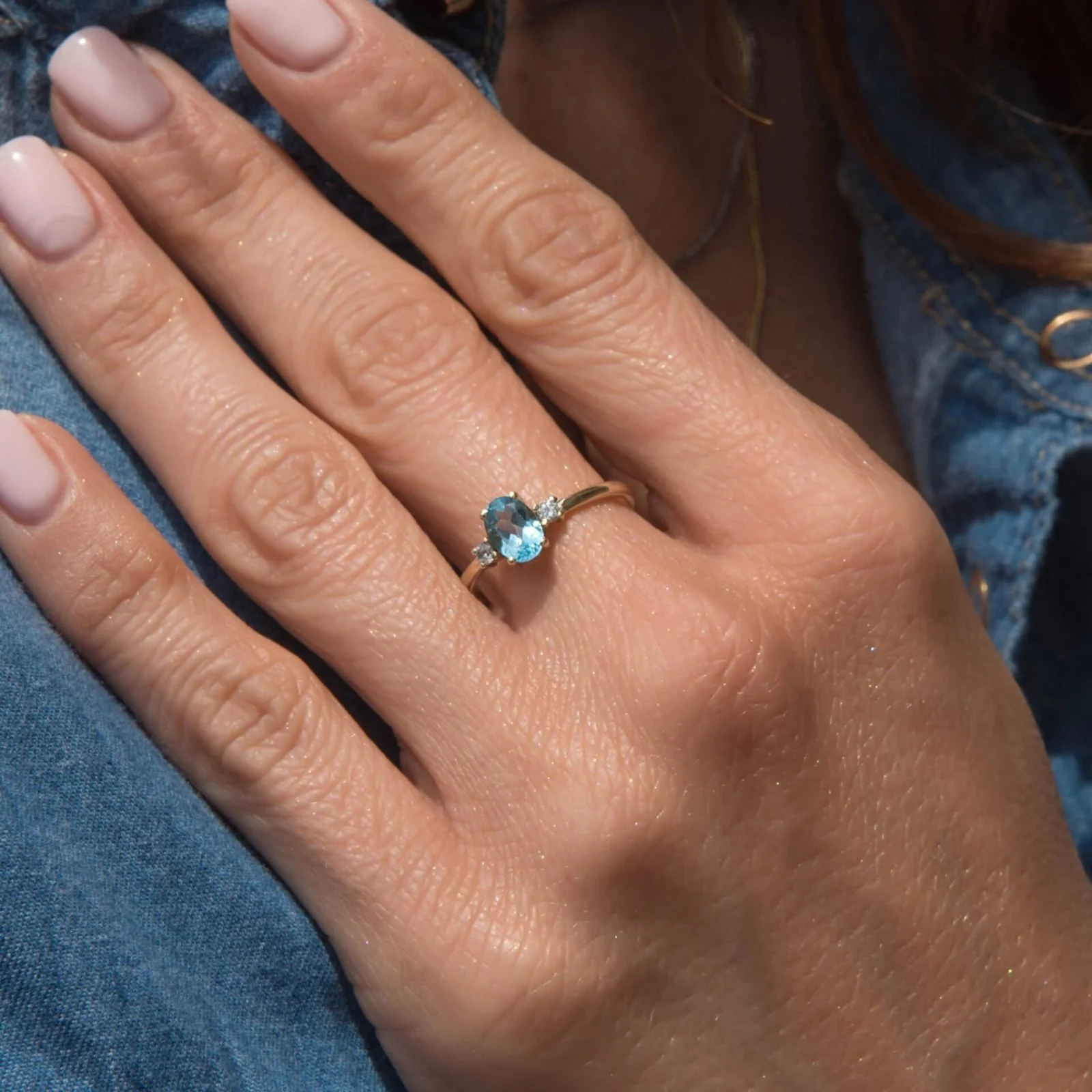 Oval Birthstone Ring — additional product image 2 from AntEva Crafts