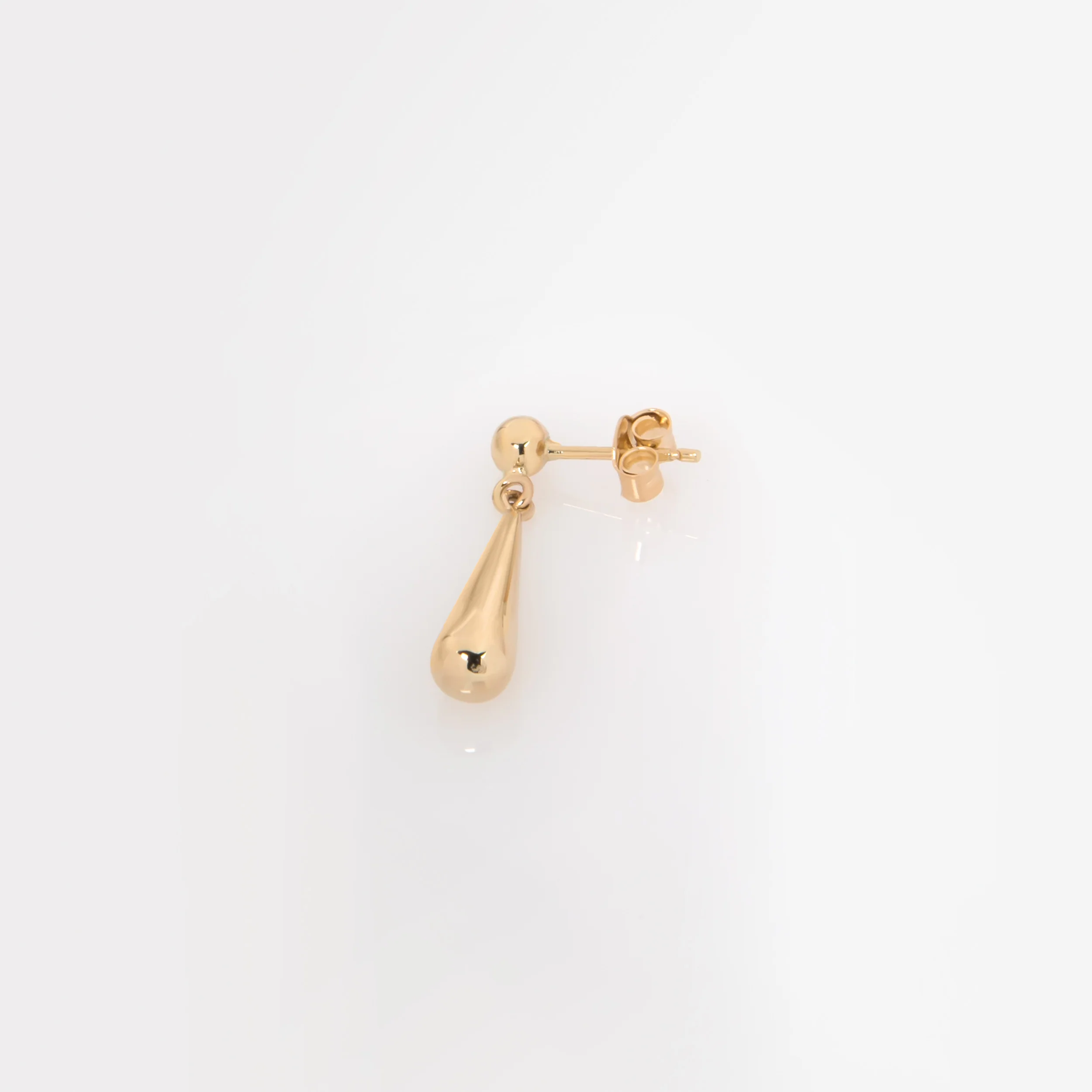 Dainty Teardrop Gold Dangle Earrings — additional product image 3 from AntEva Crafts