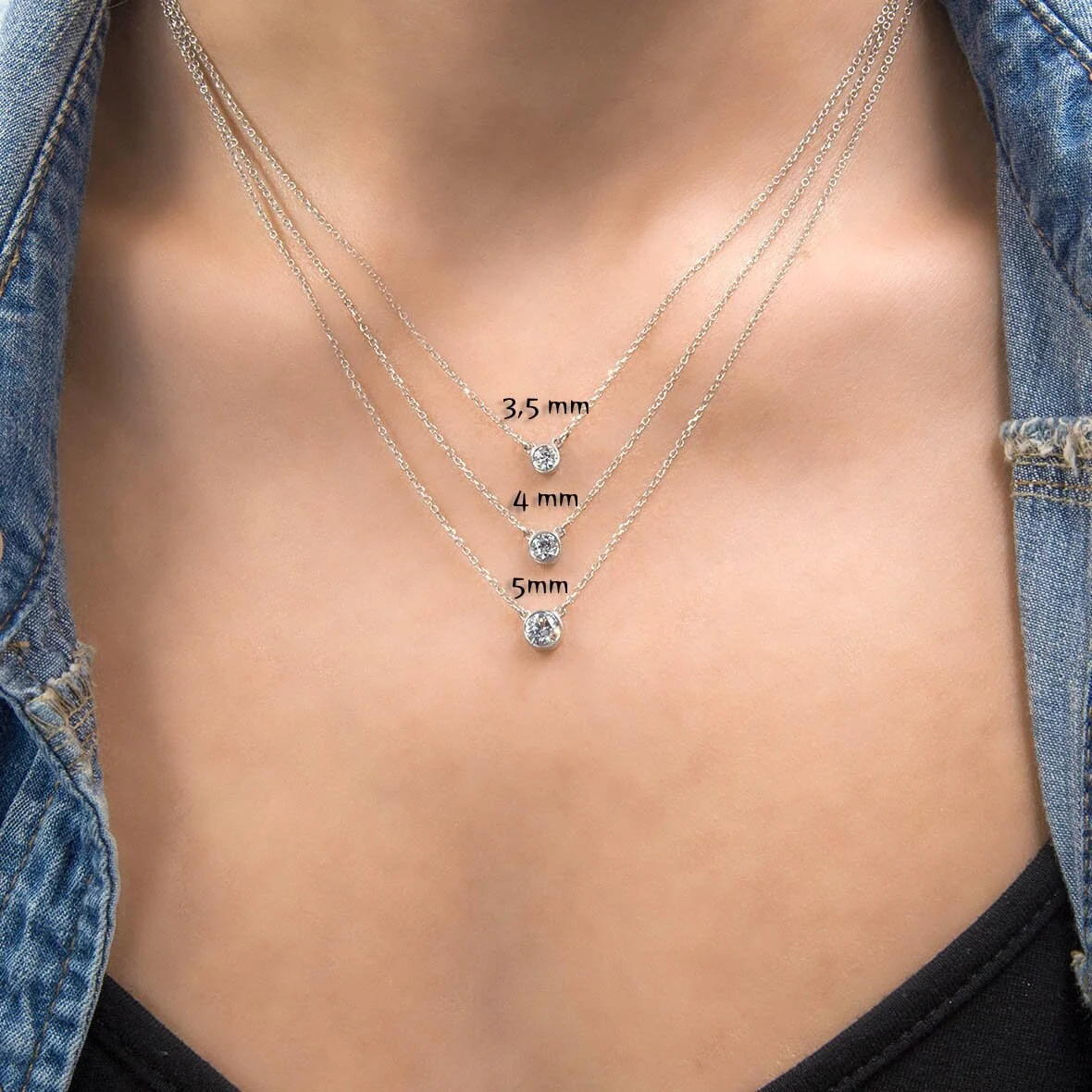 Solitaire Gemstone Necklace — additional product image 5 from AntEva Crafts