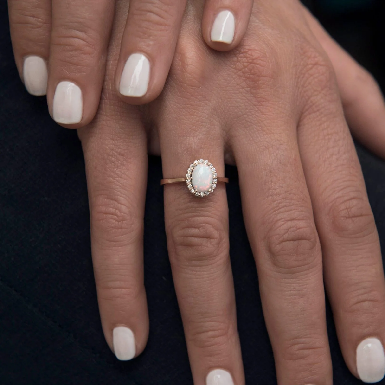 White Opal Ring — additional product image 2 from AntEva Crafts