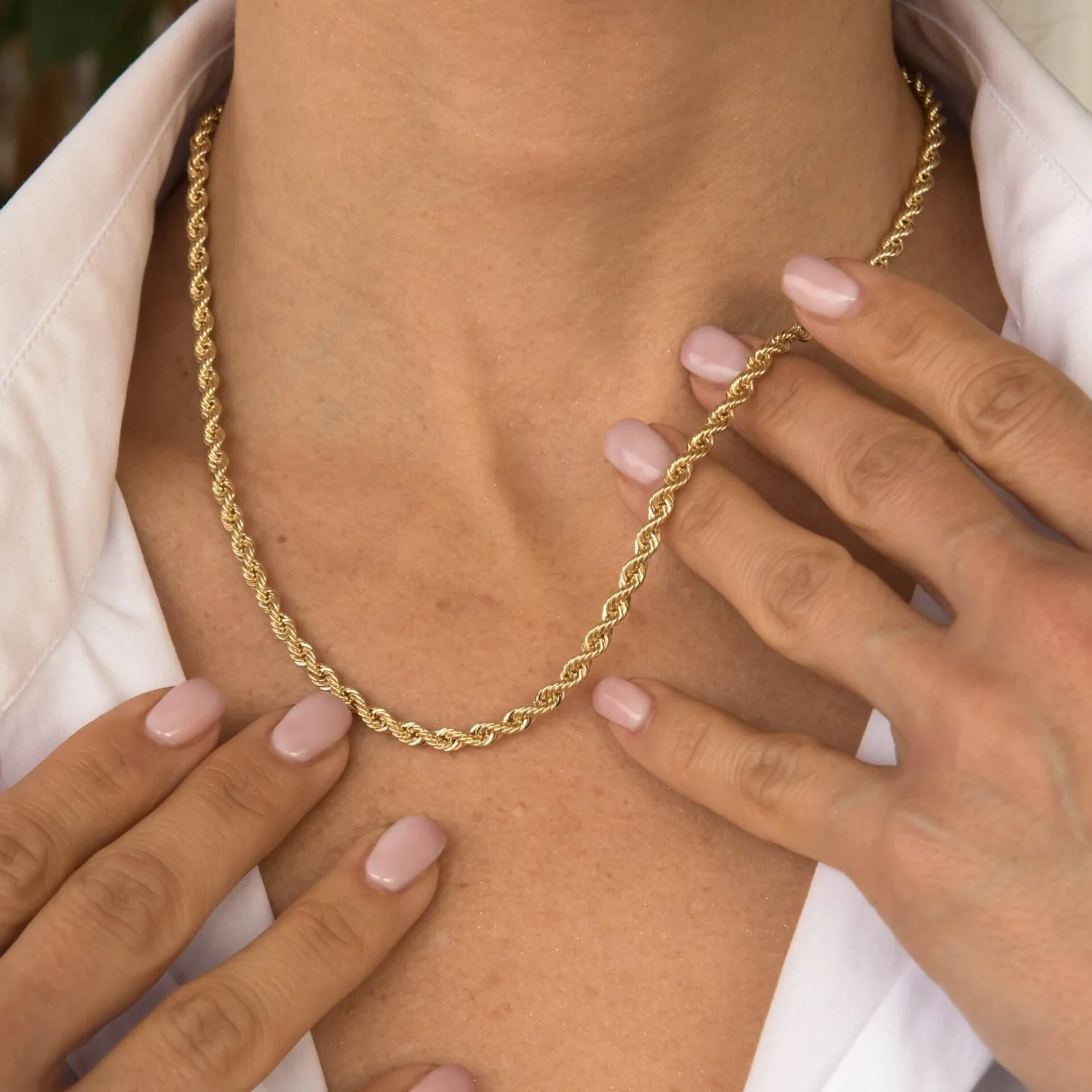 Rope Chain Necklace 3.5mm — additional product image 4 from AntEva Crafts