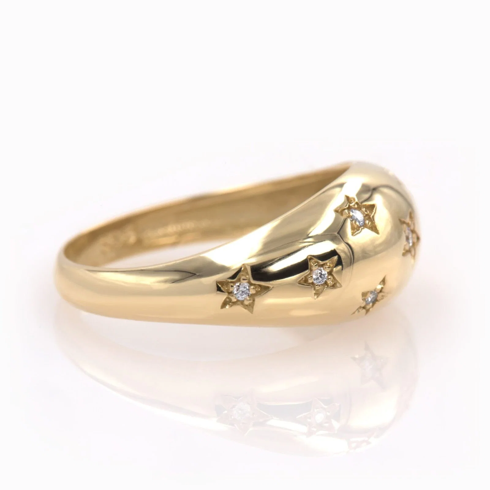 Diamond Starburst Ring with 9 Stones — additional product image 3 from AntEva Crafts