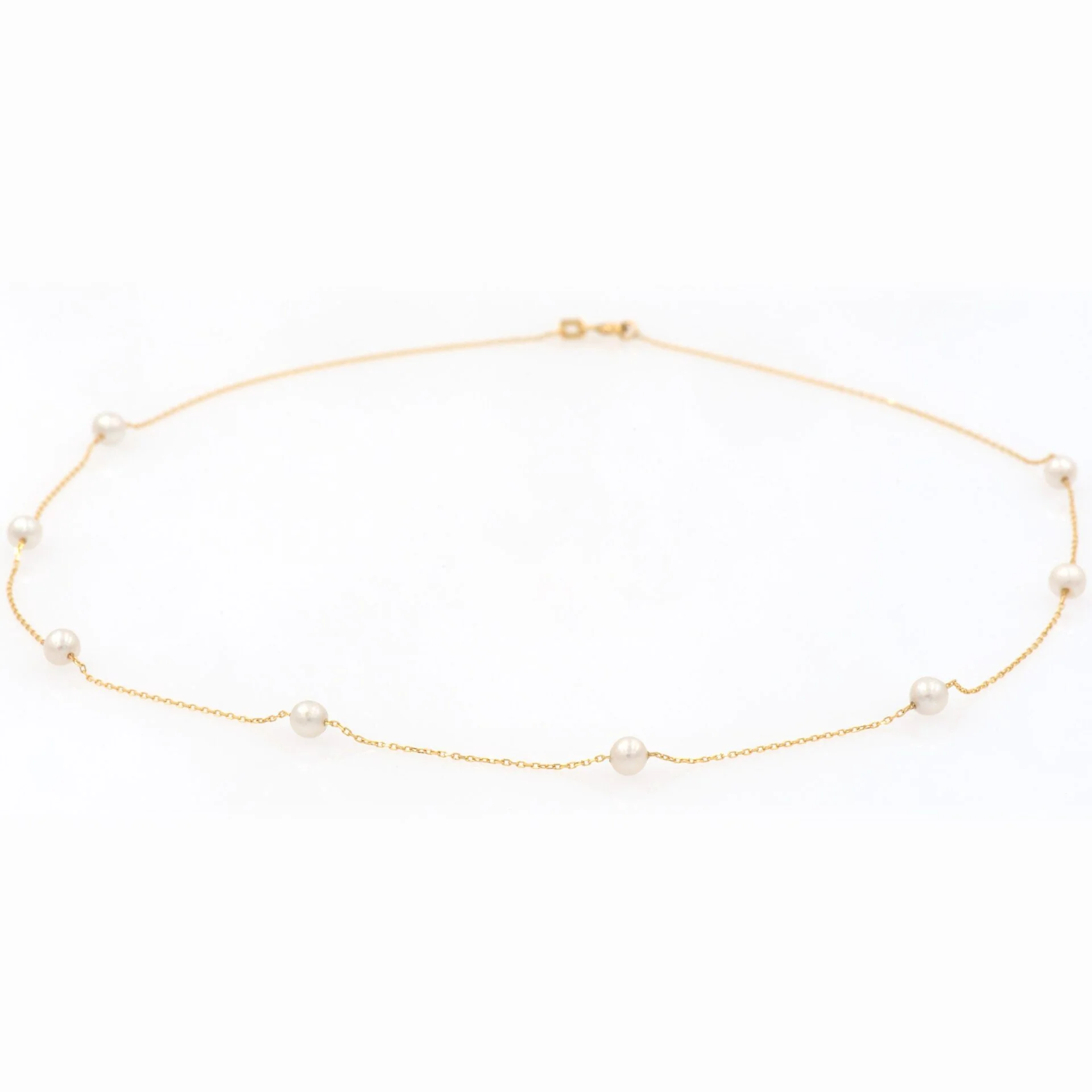 By The Yard Pearls Chain Necklace — additional product image 3 from AntEva Crafts