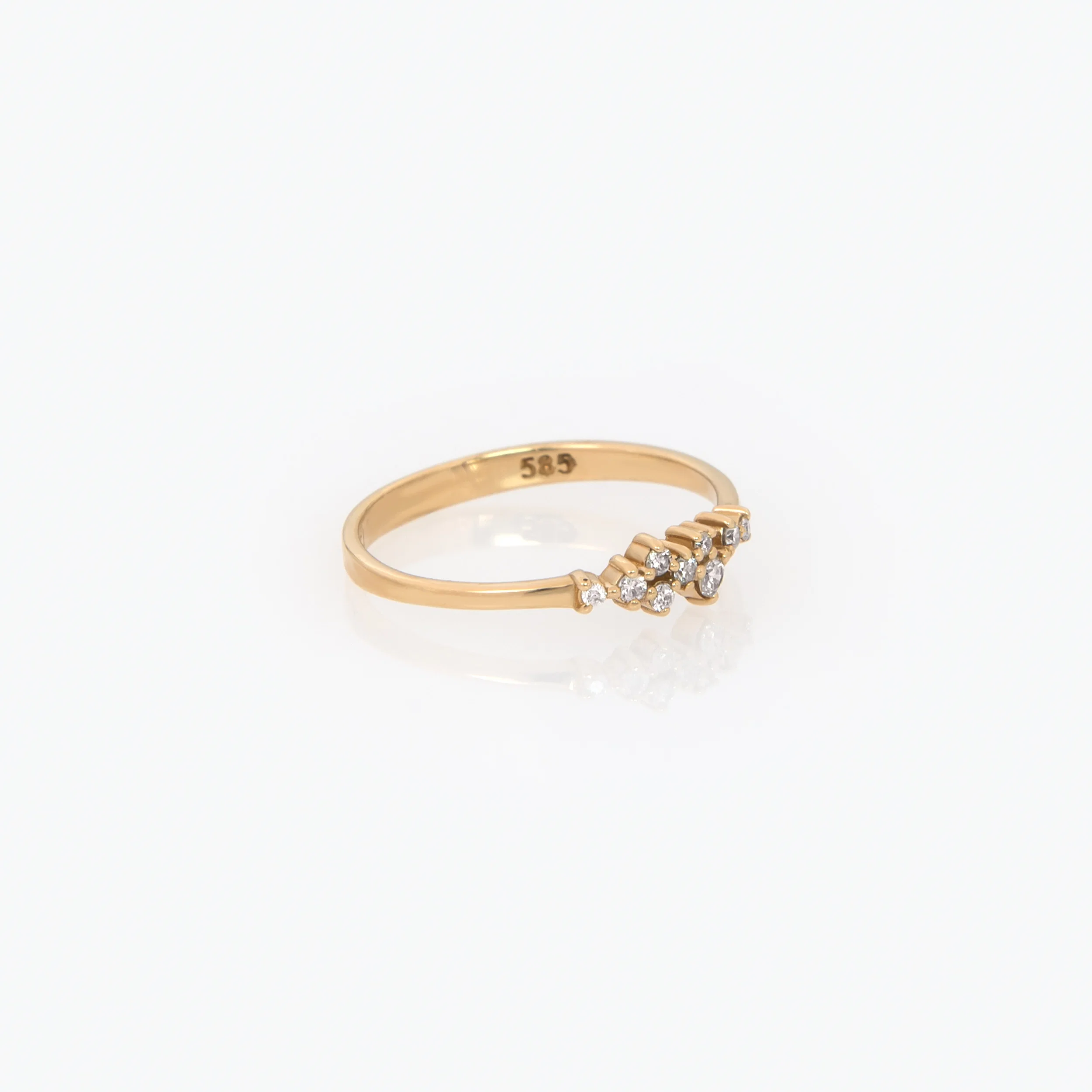 Gemstone Cluster Ring — additional product image 3 from AntEva Crafts