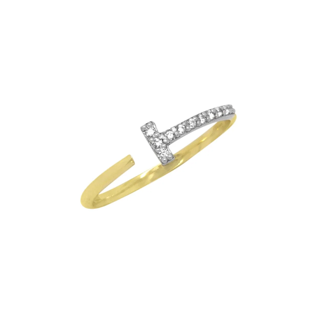 T Bar Open Diamond Ring — additional product image 4 from AntEva Crafts