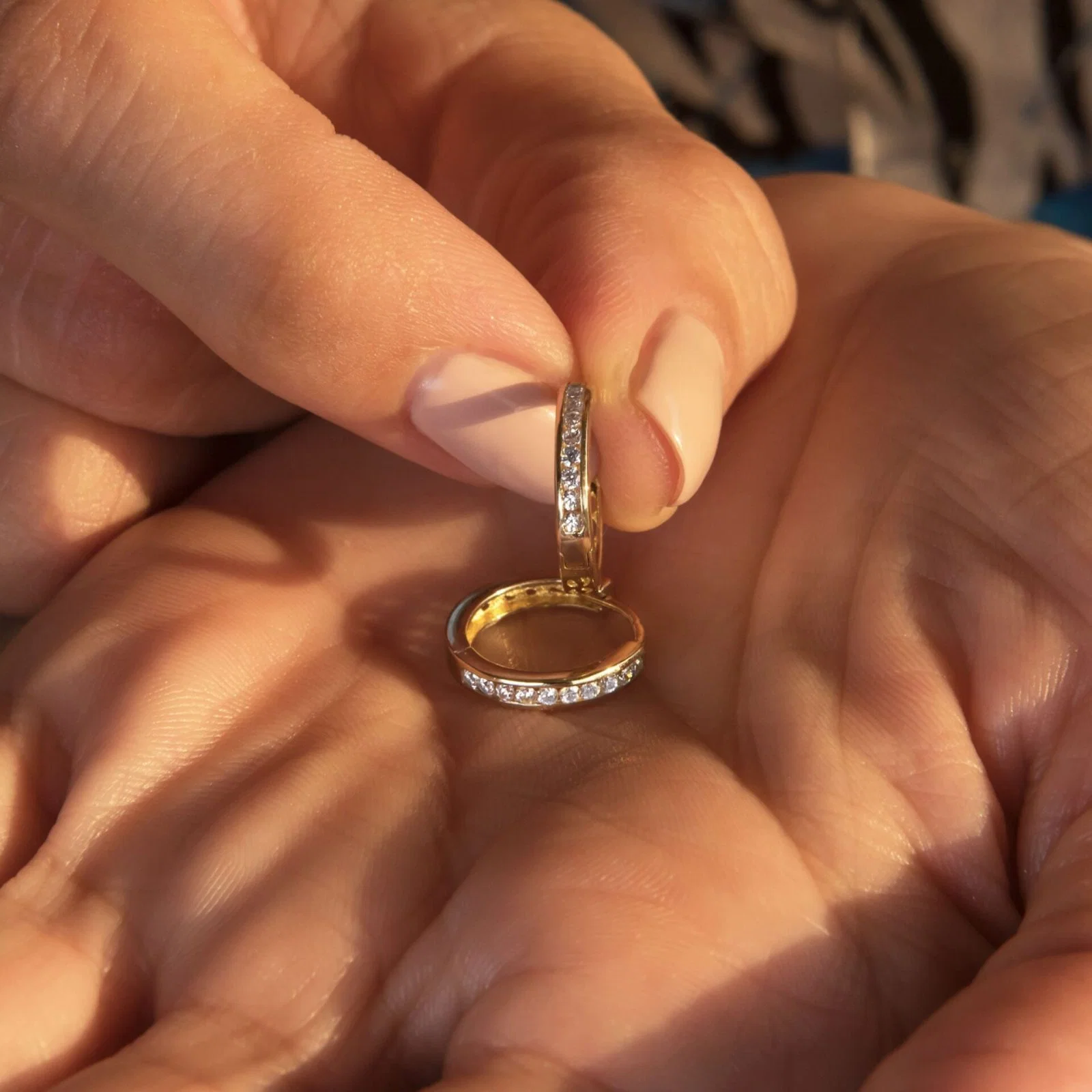 Mini Hoop Gemstone Earrings — additional product image 6 from AntEva Crafts