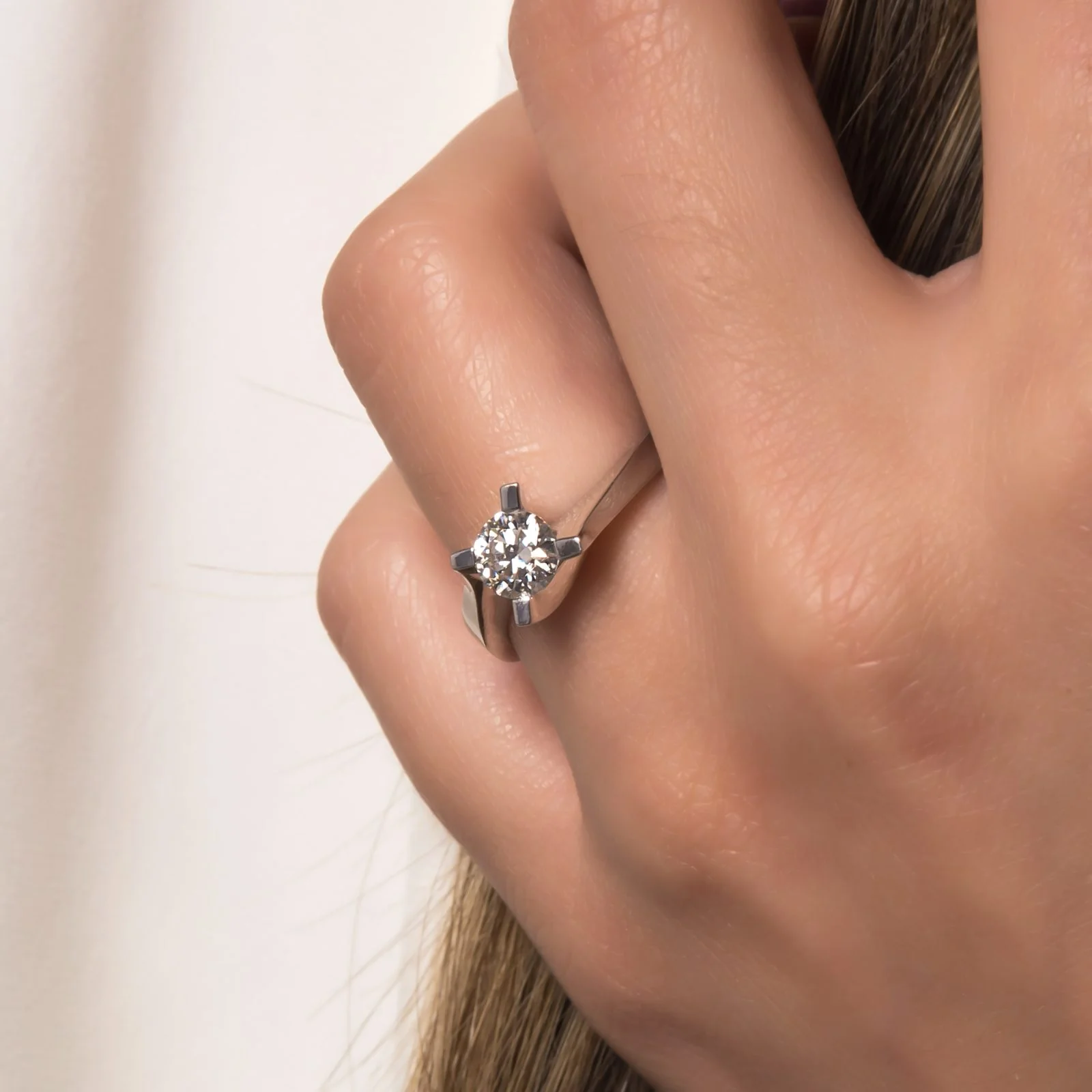 Solitaire Moissanite Ring — additional product image 2 from AntEva Crafts